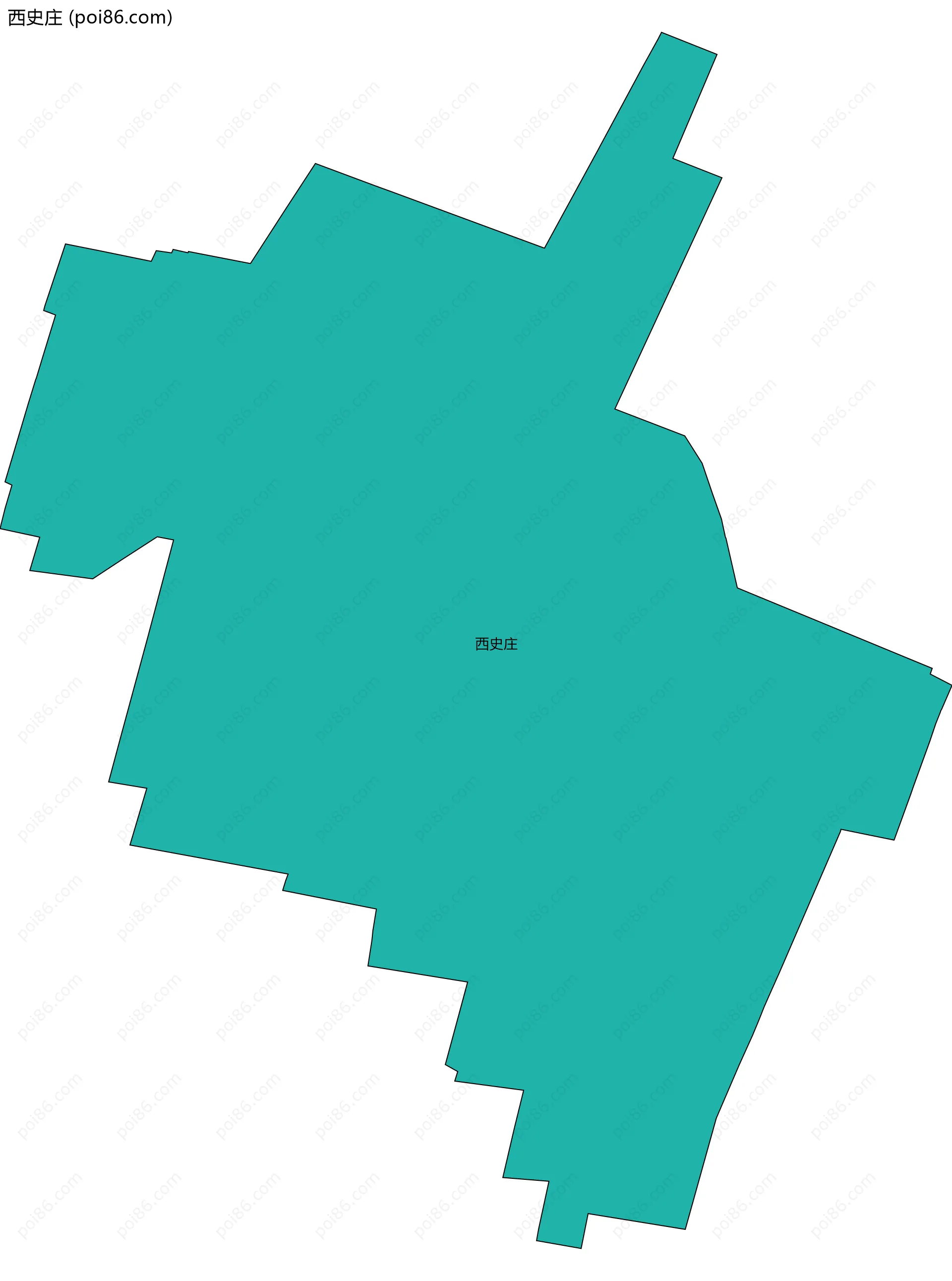 西史庄边界地图