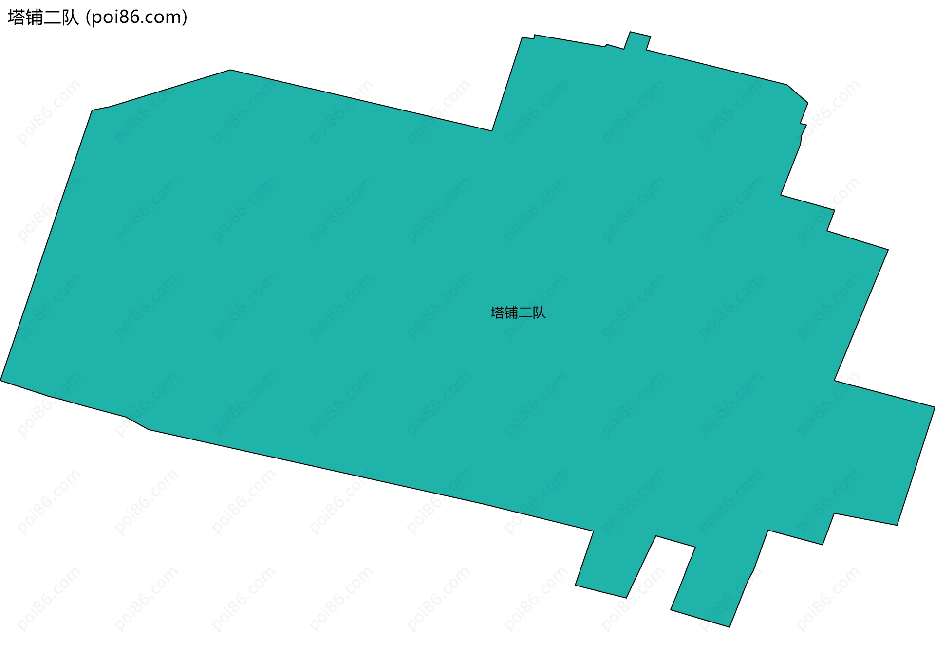 塔铺二队边界地图