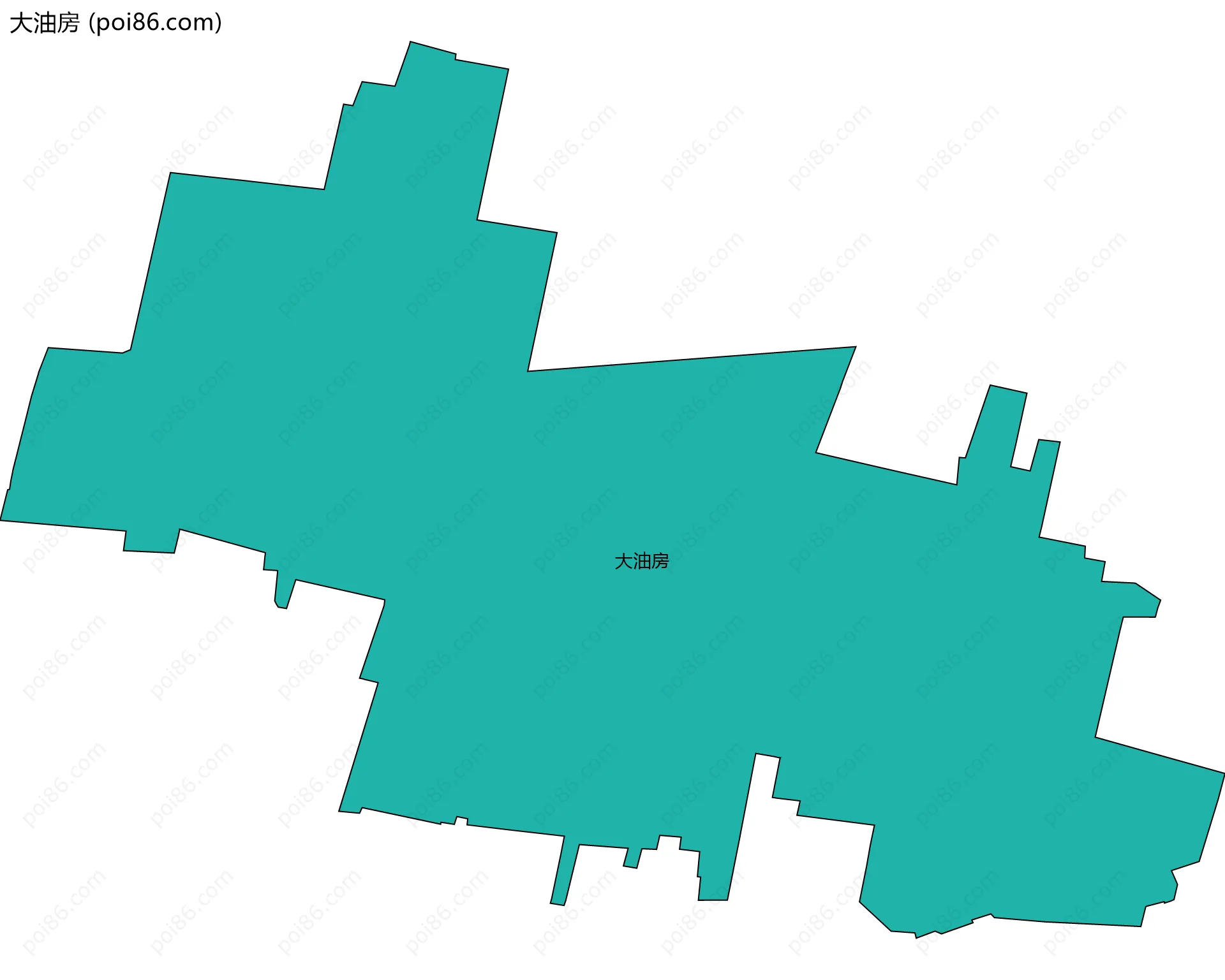 大油房边界地图