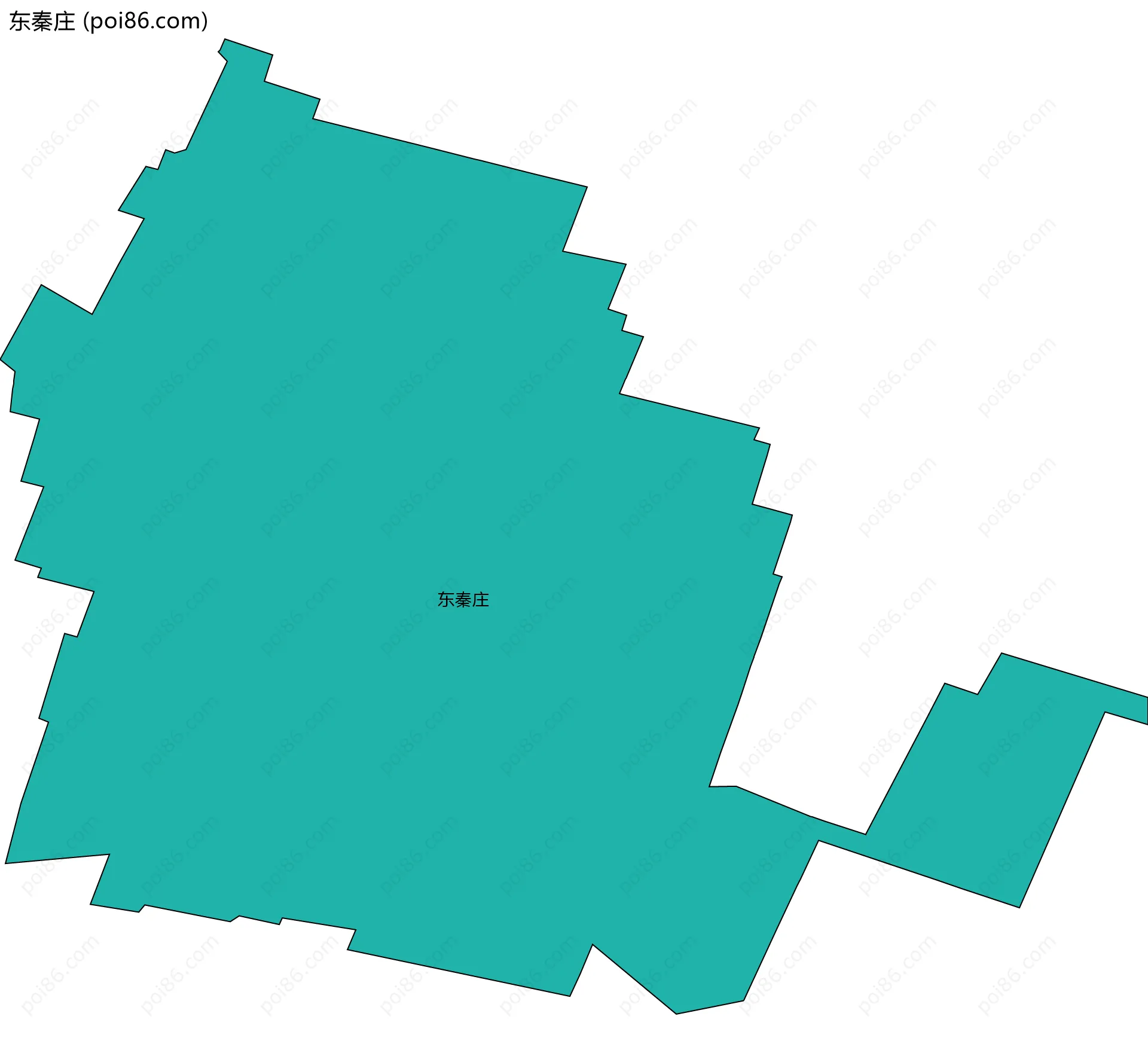 东秦庄边界地图