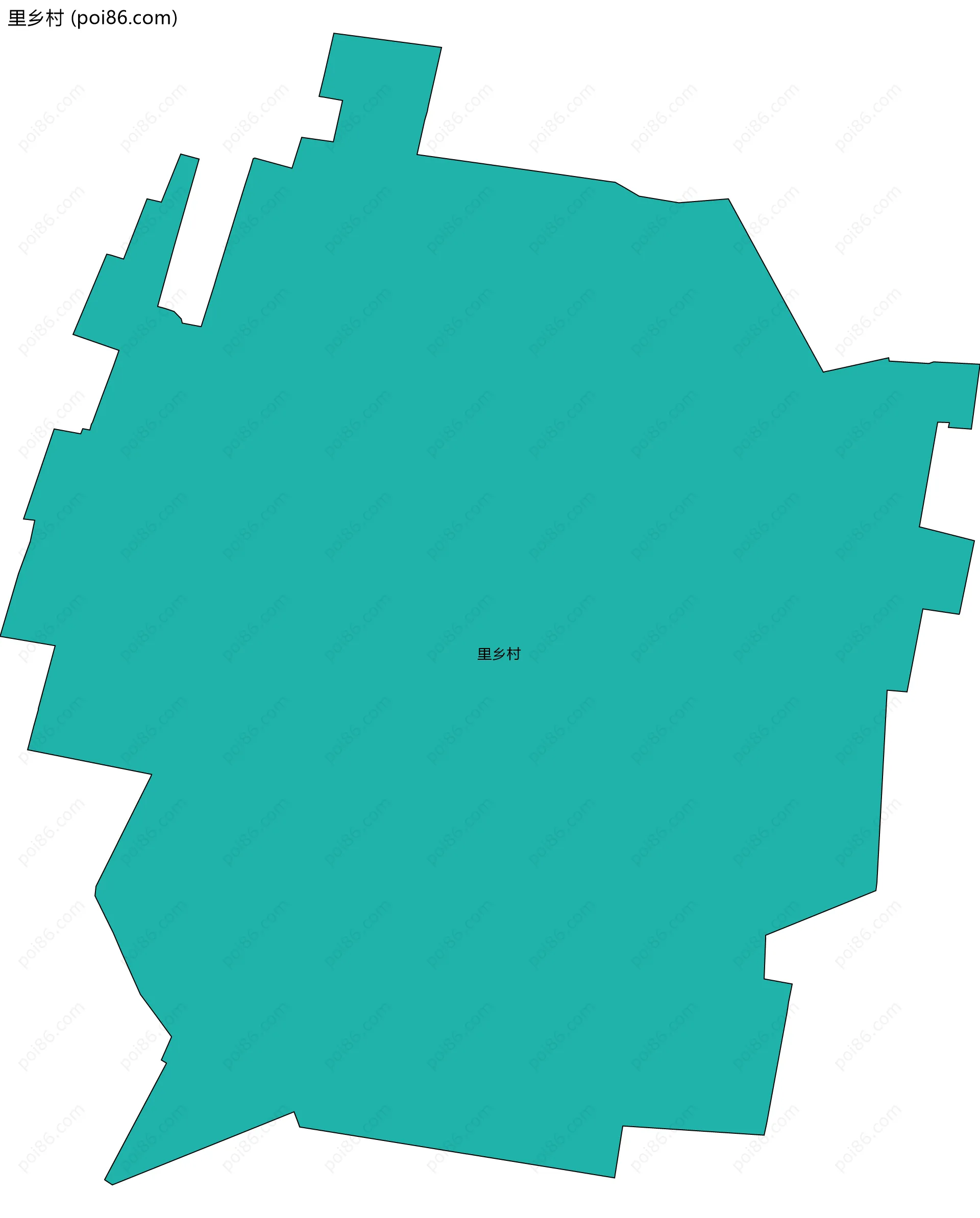 里乡村边界地图