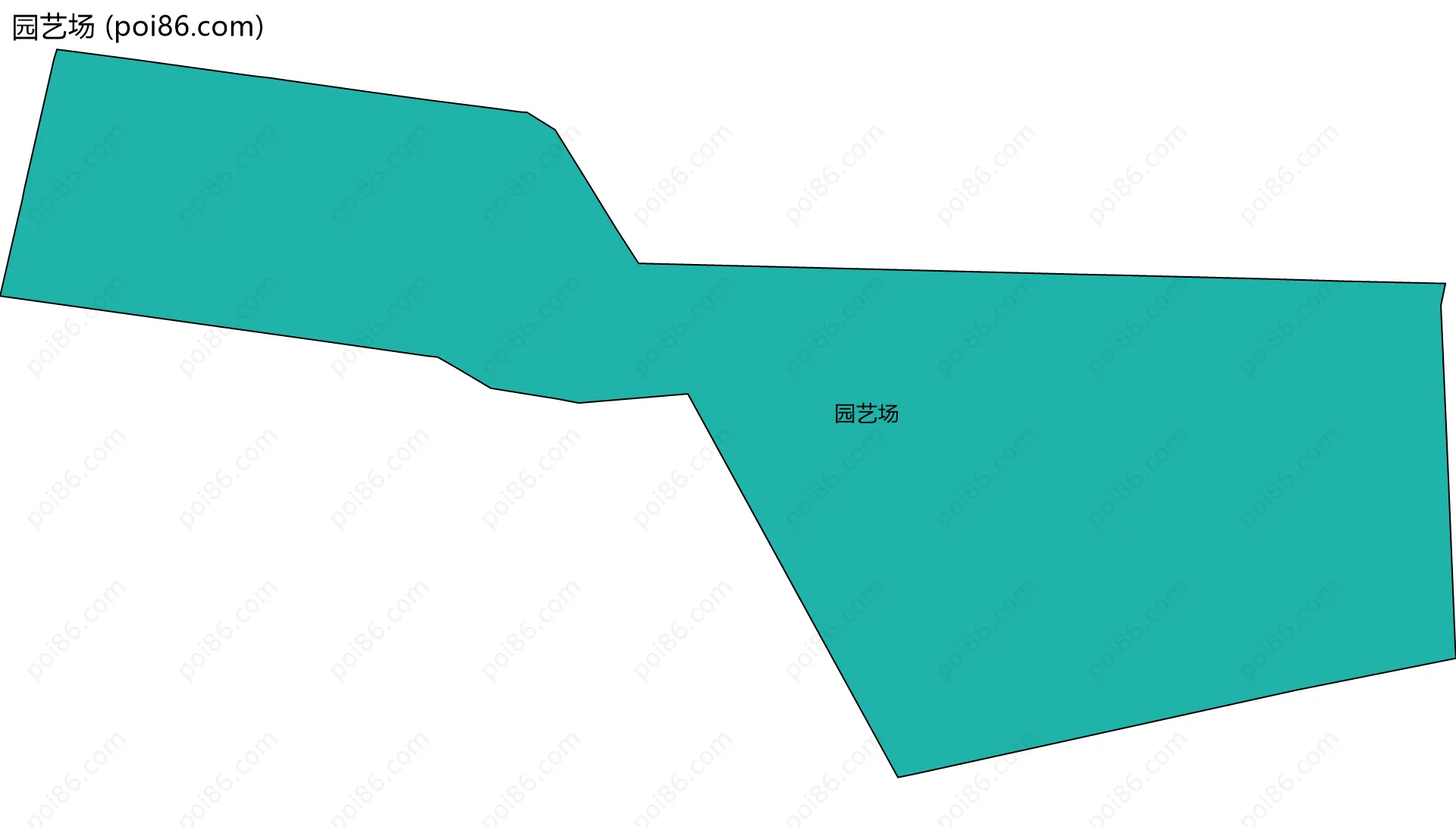 园艺场边界地图
