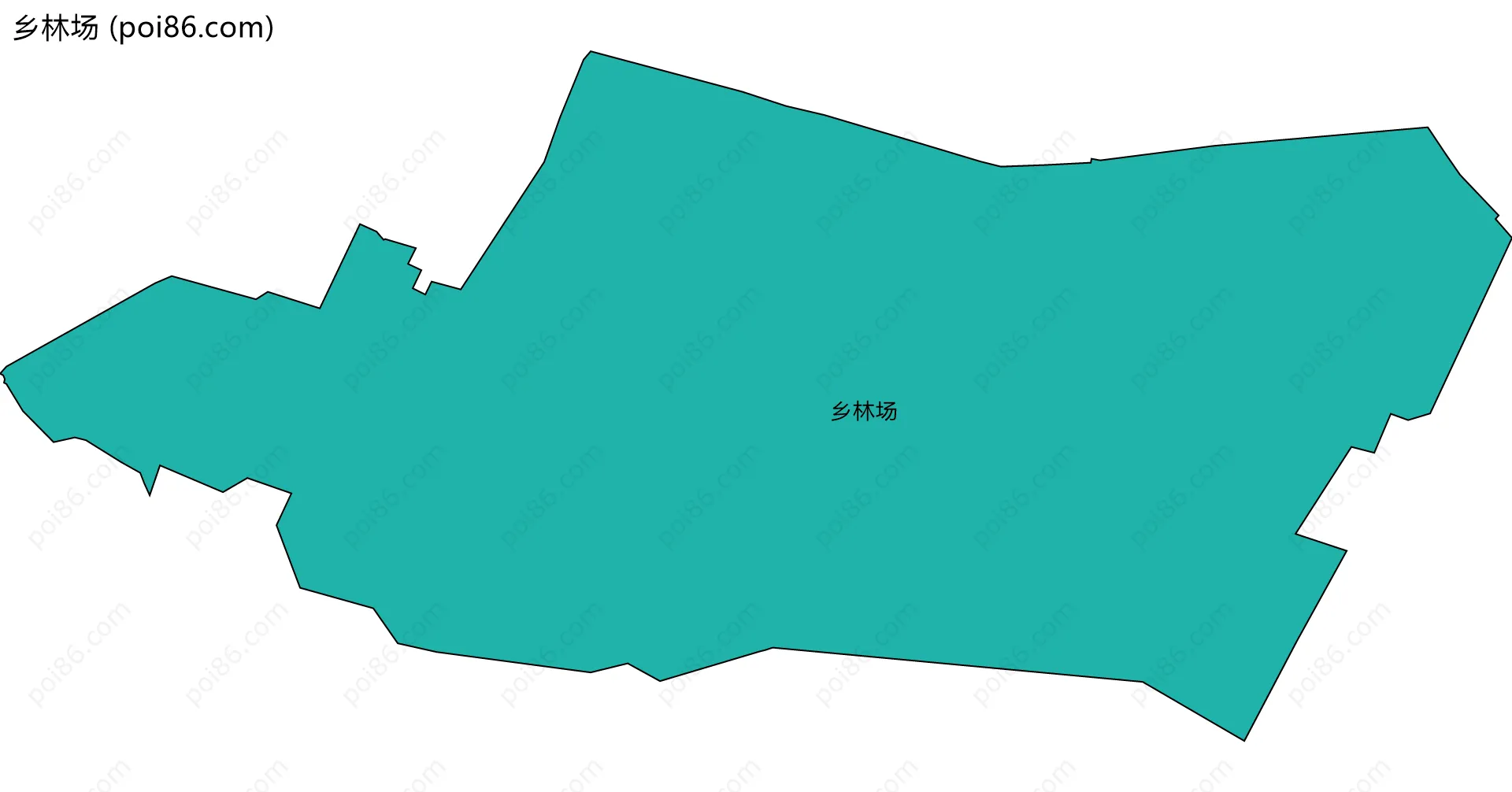 乡林场边界地图