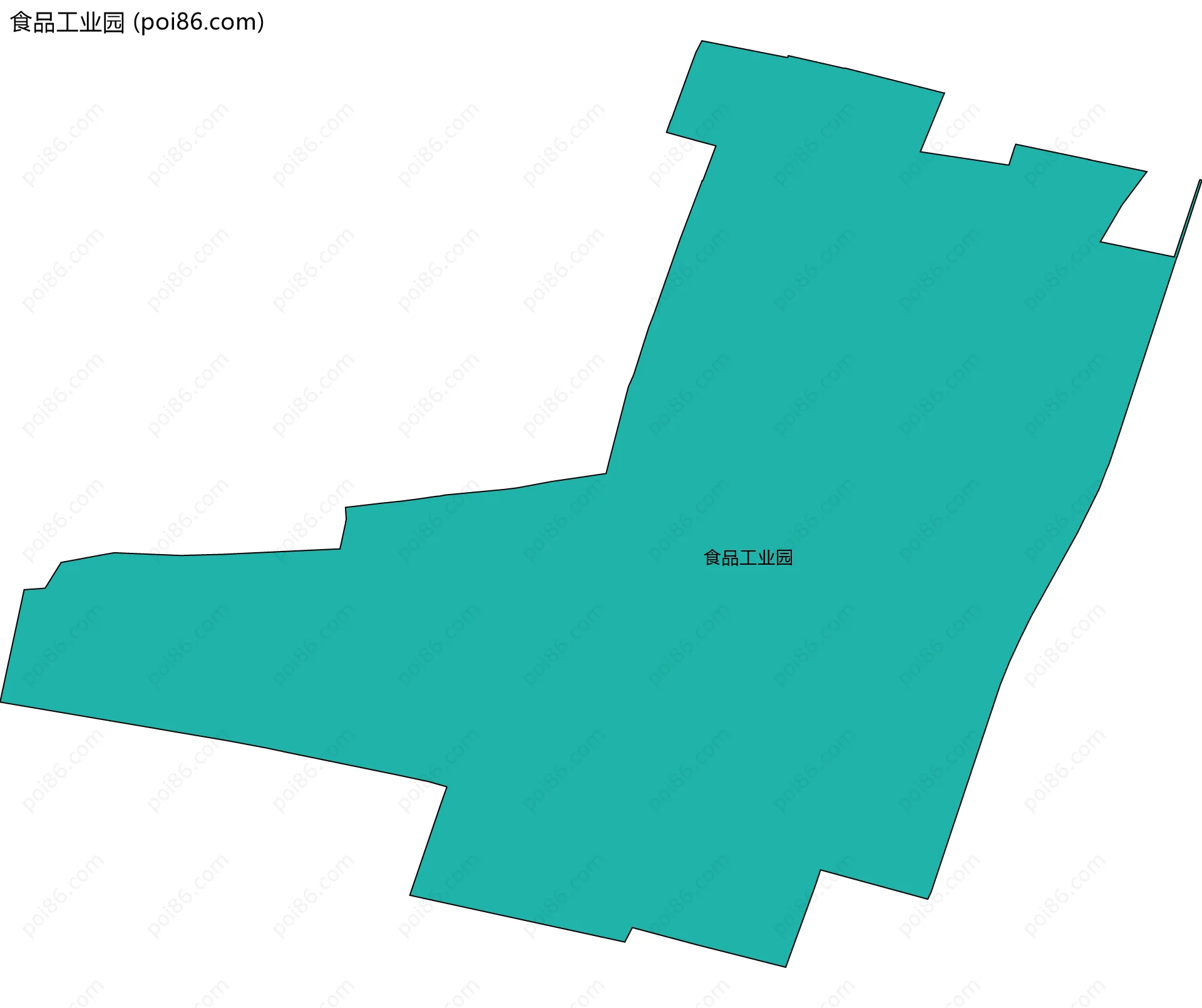 食品工业园边界地图
