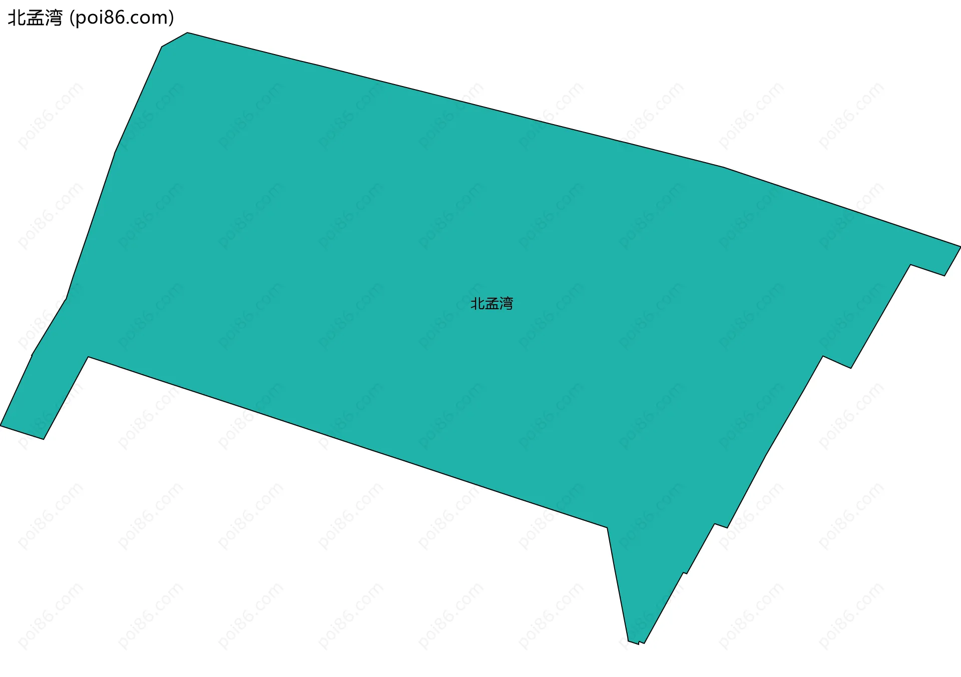 北孟湾边界地图