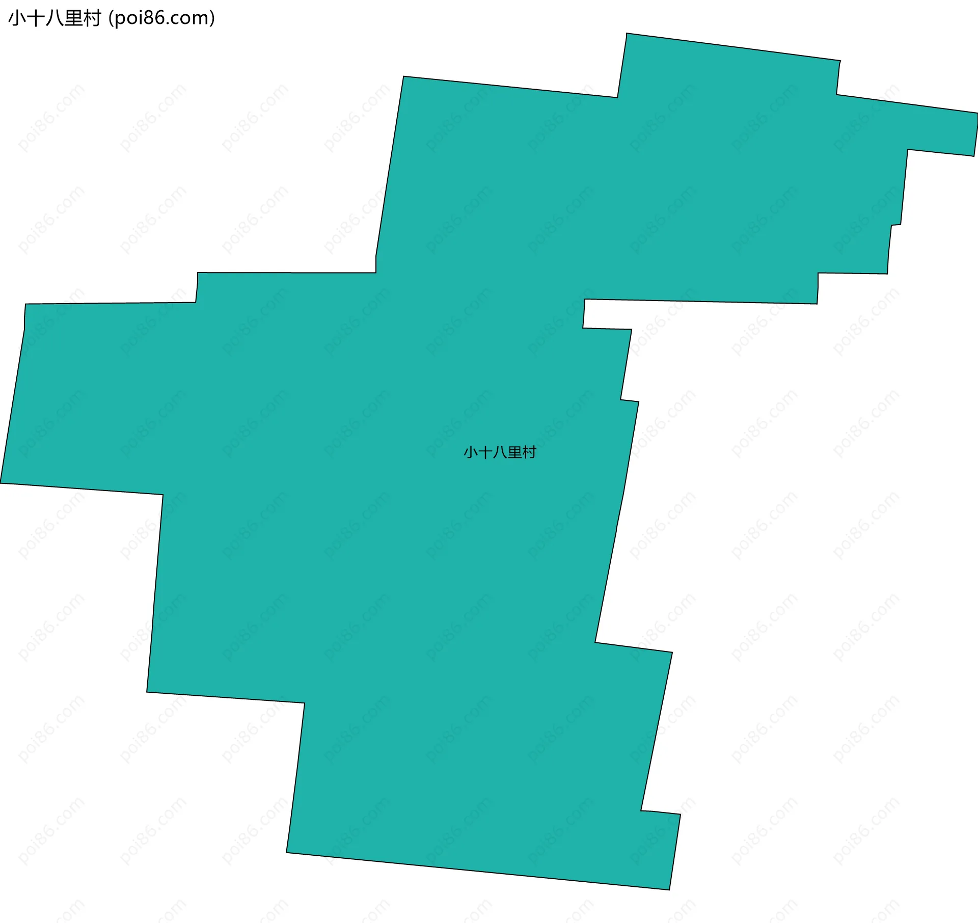 小十八里村边界地图