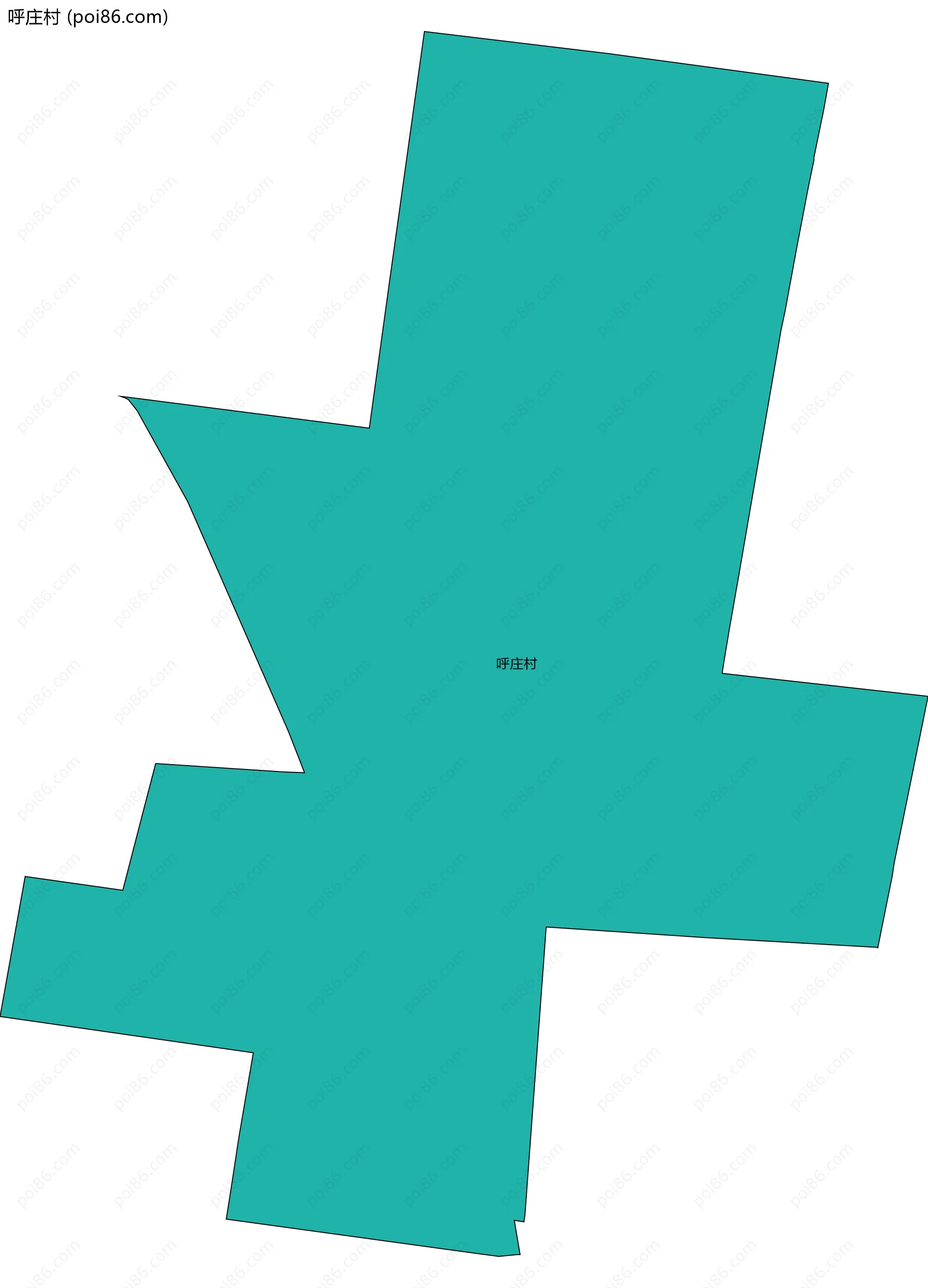 呼庄村边界地图