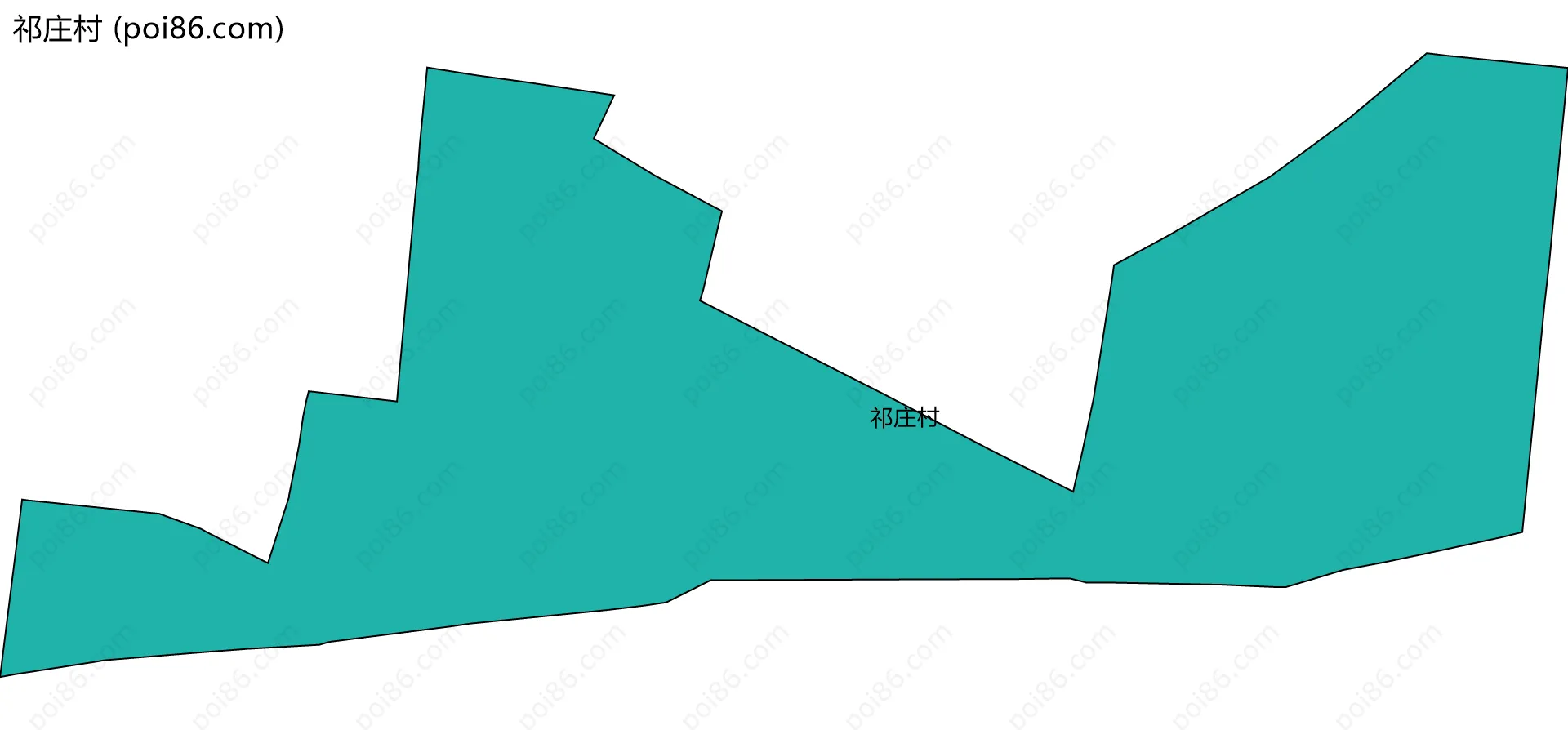 祁庄村边界地图