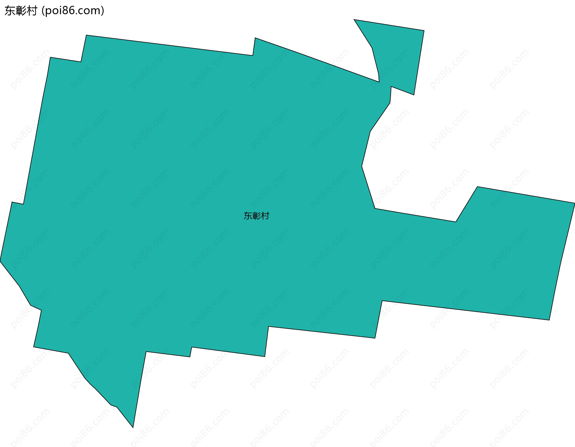 东彰村边界地图