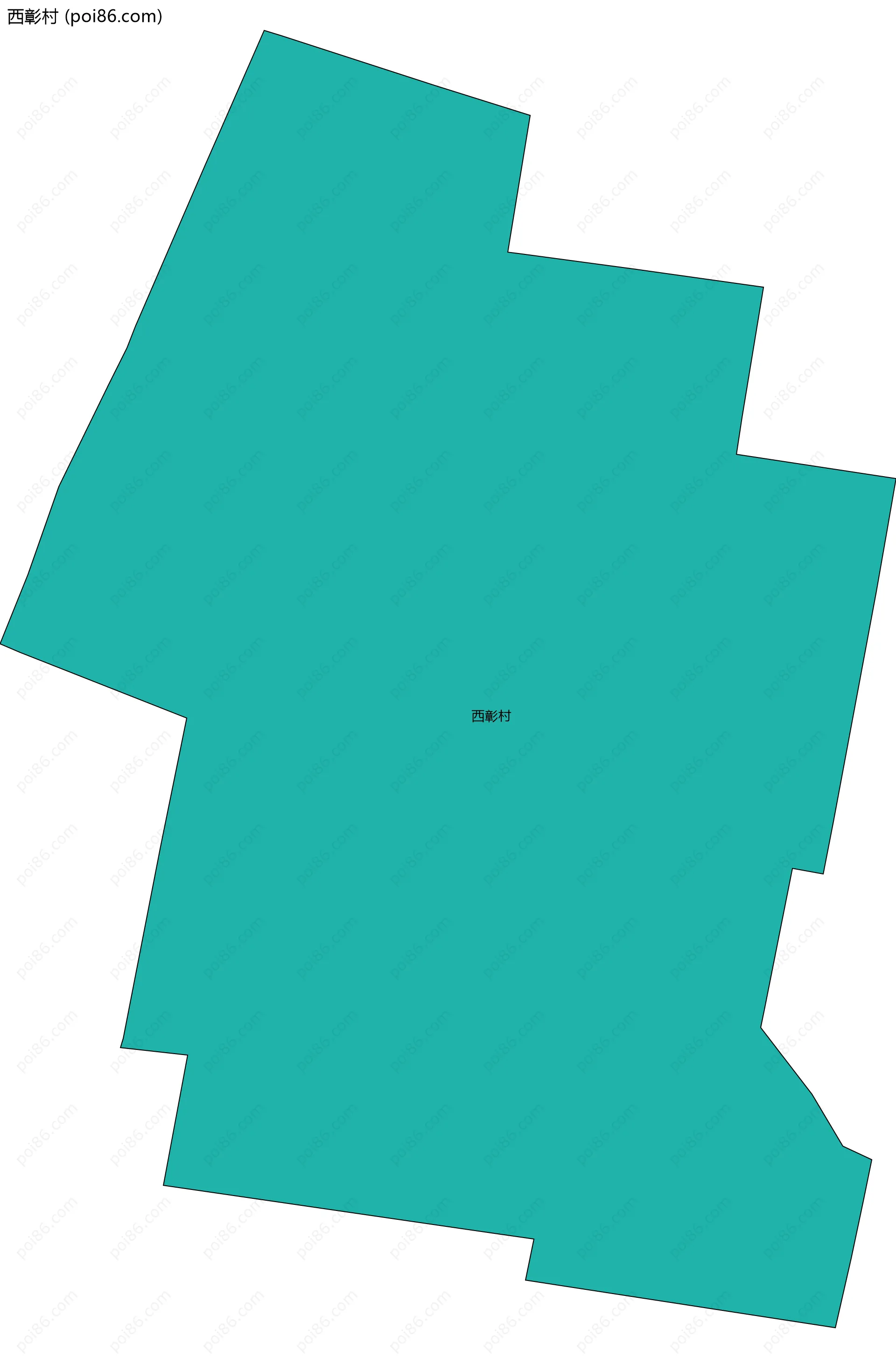 西彰村边界地图