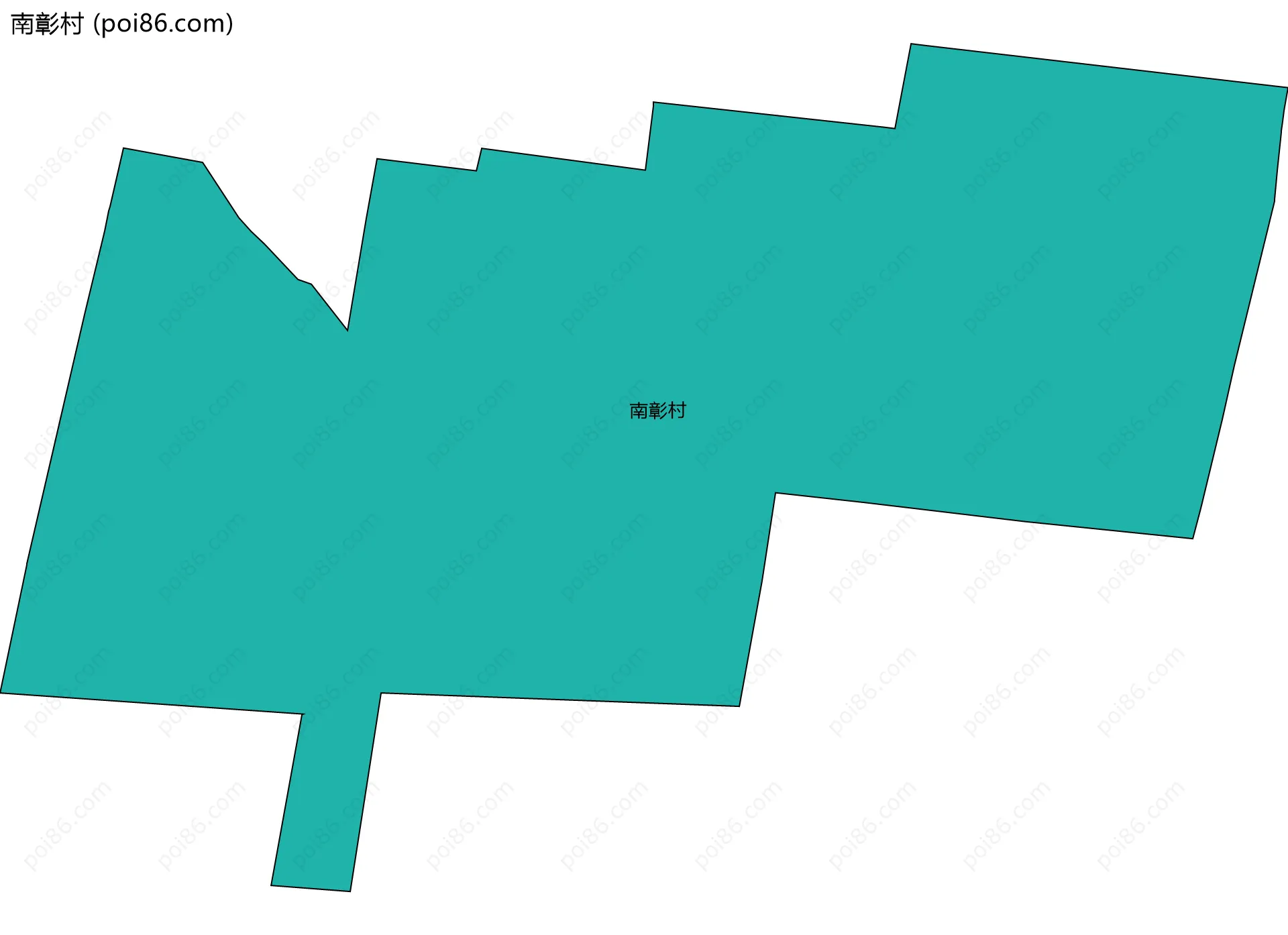 南彰村边界地图