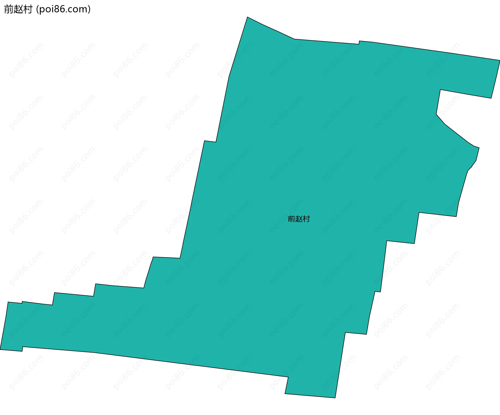 前赵村边界地图
