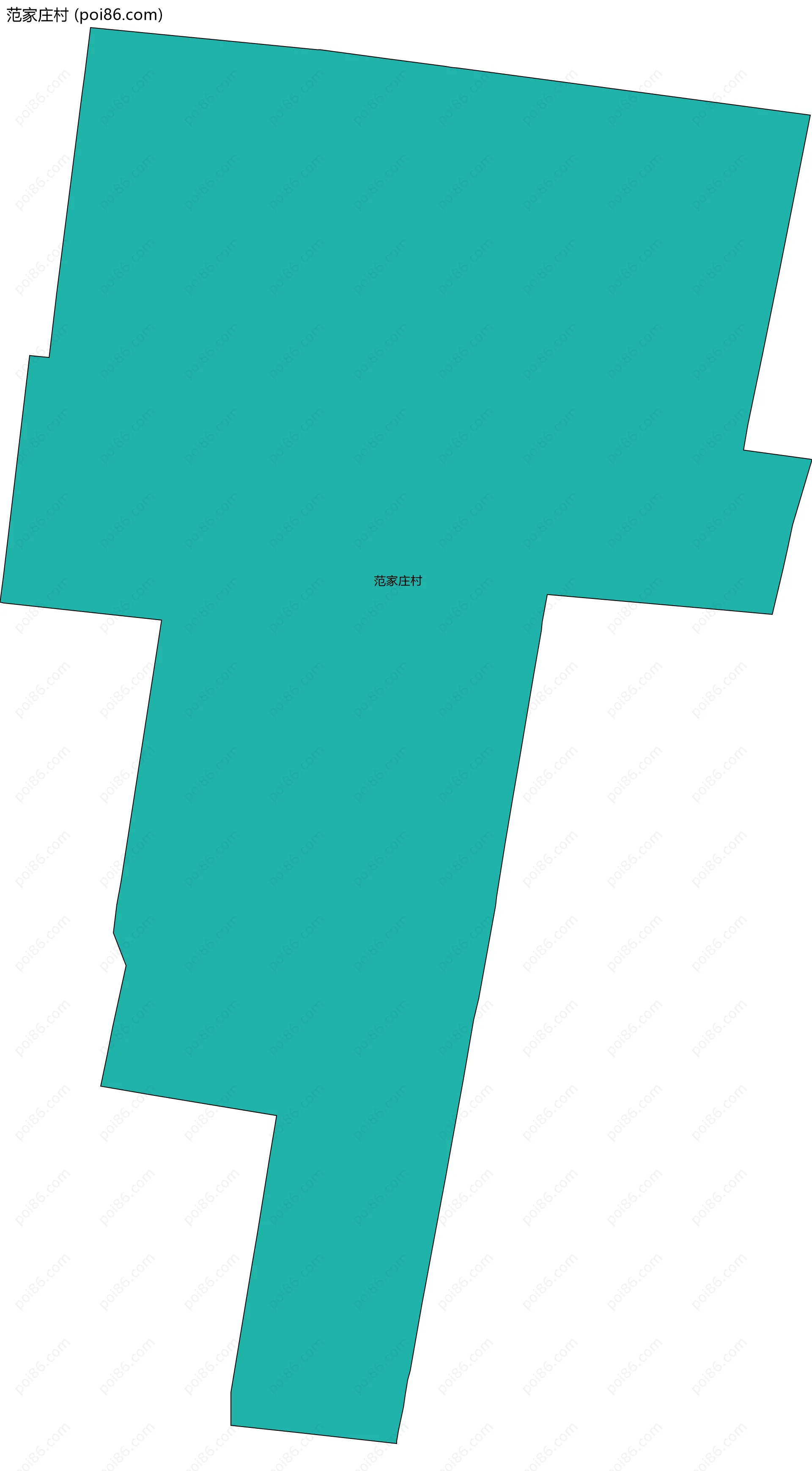 范家庄村边界地图