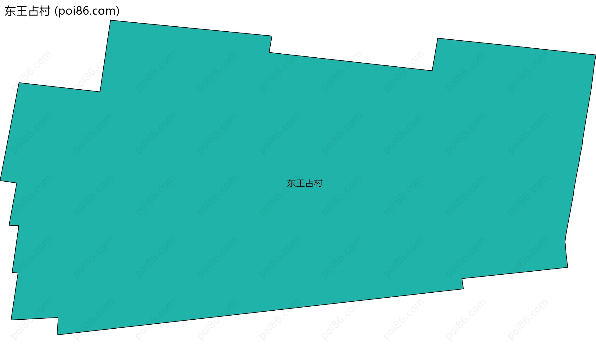 东王占村边界地图