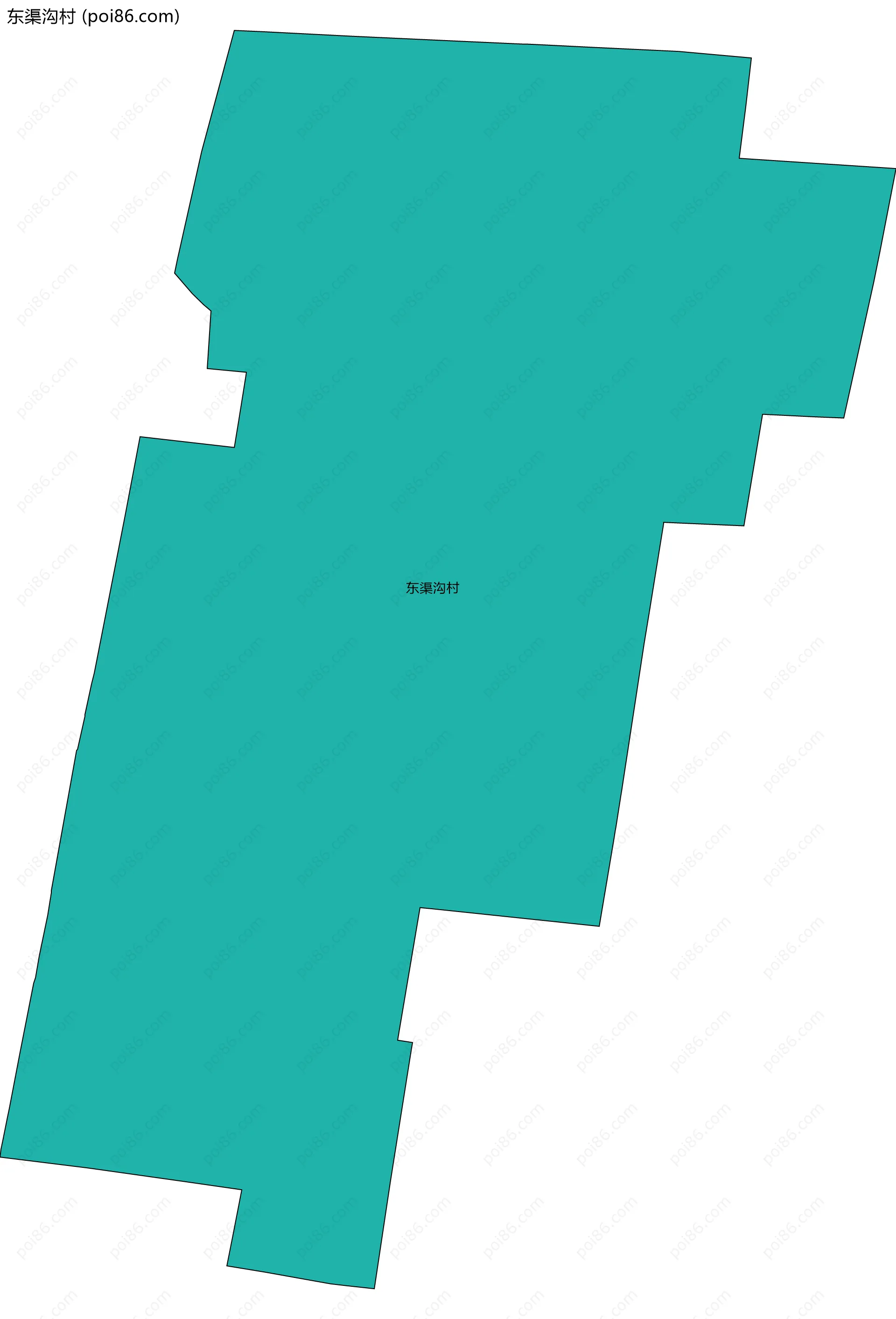 东渠沟村边界地图