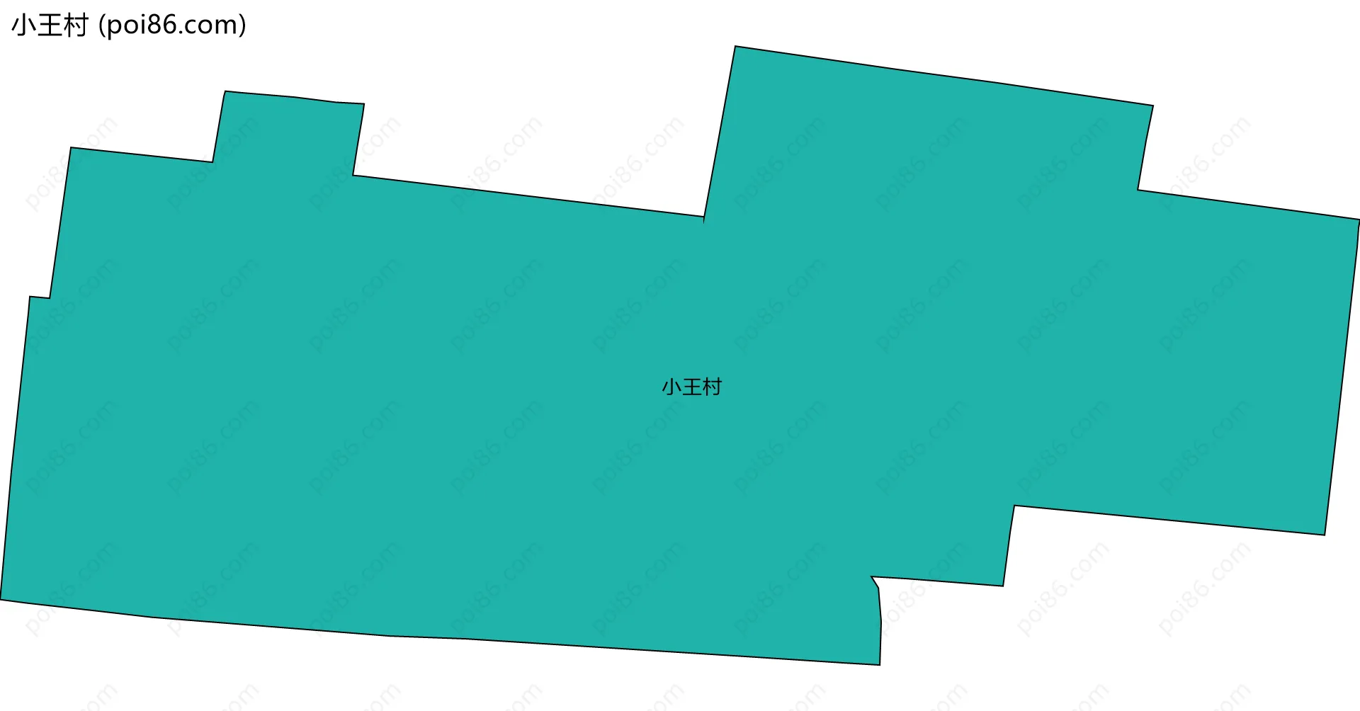 小王村边界地图