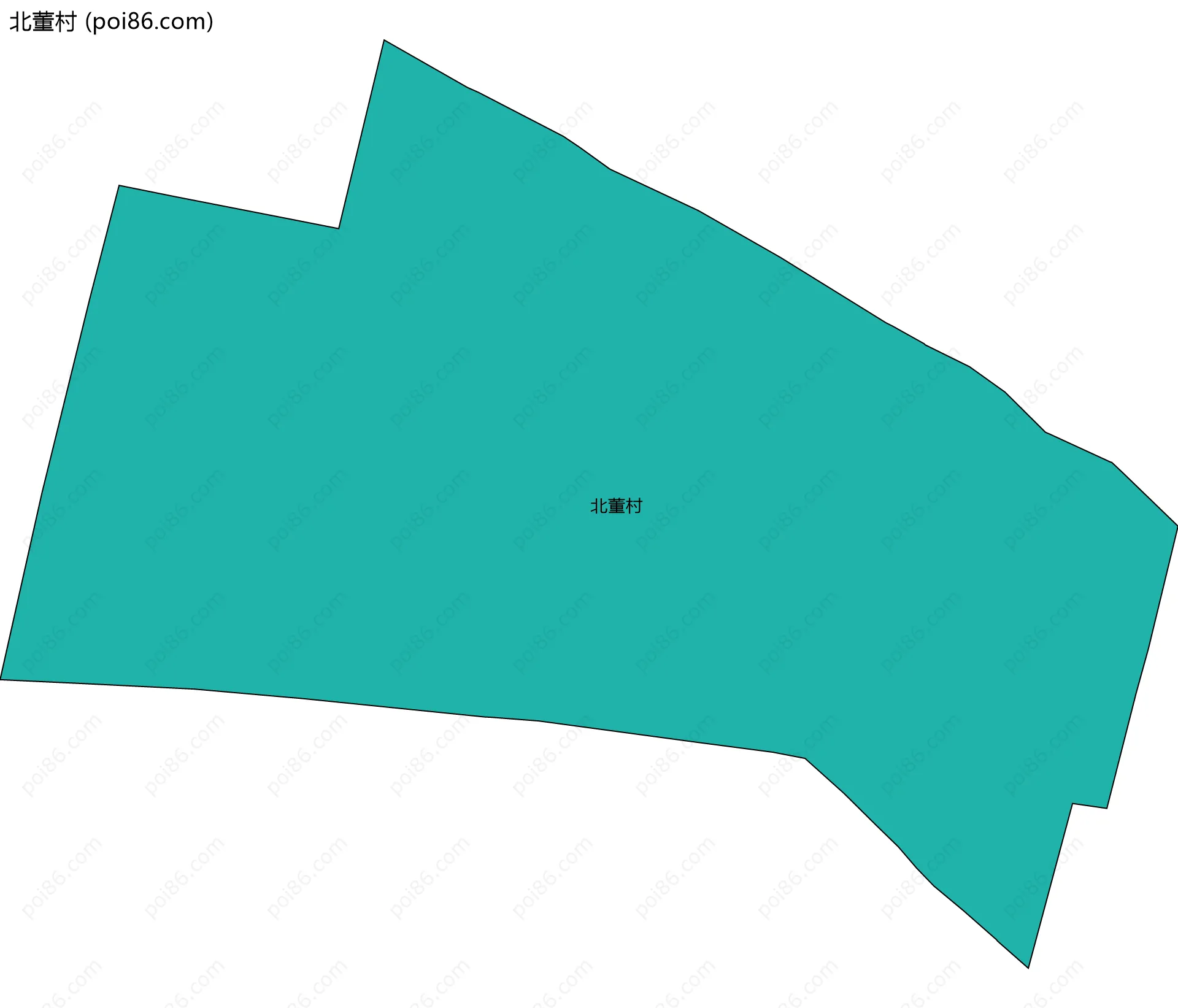 北董村边界地图