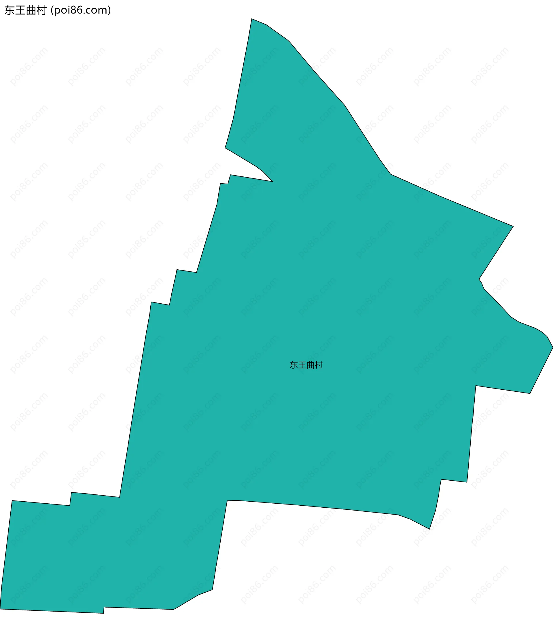 东王曲村边界地图