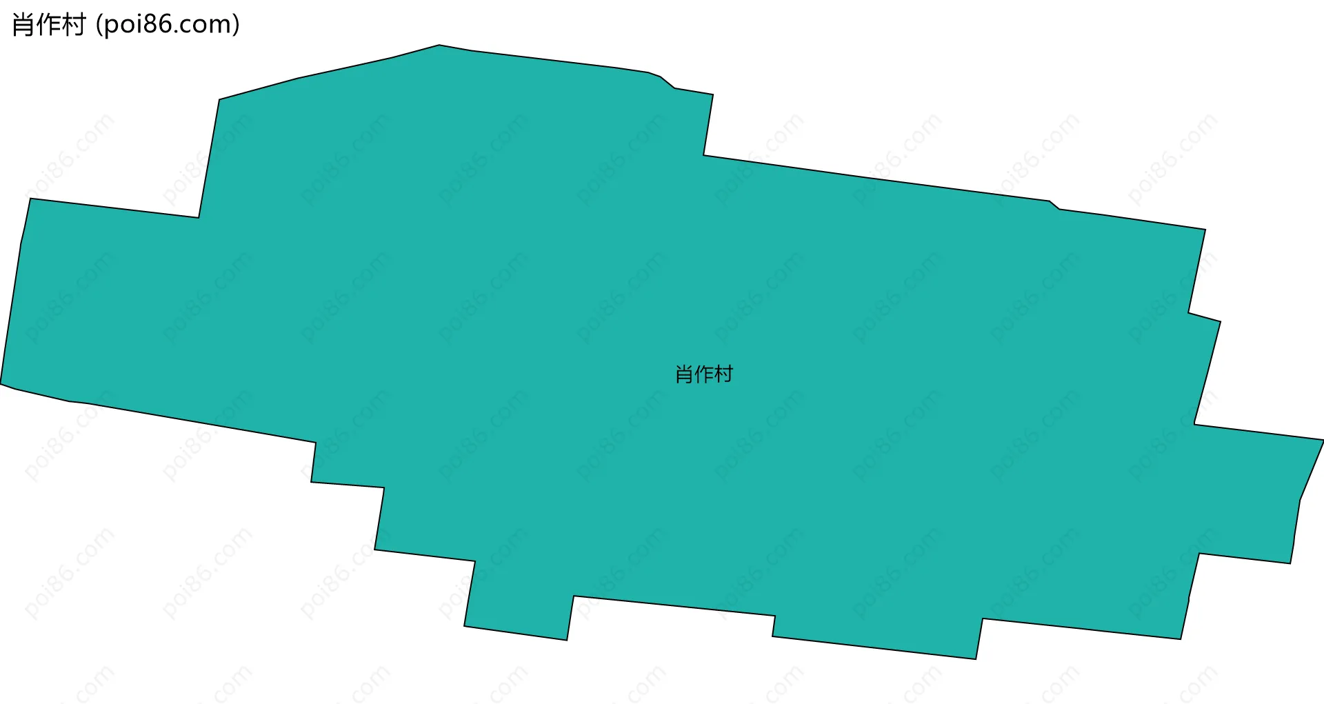 肖作村边界地图