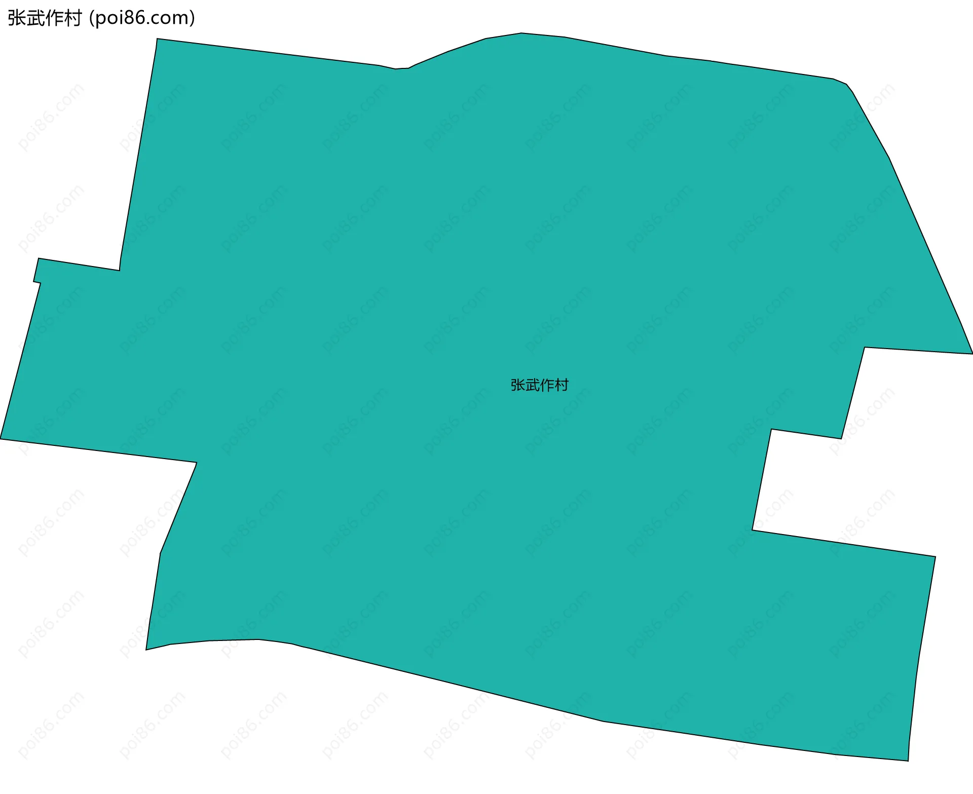 张武作村边界地图