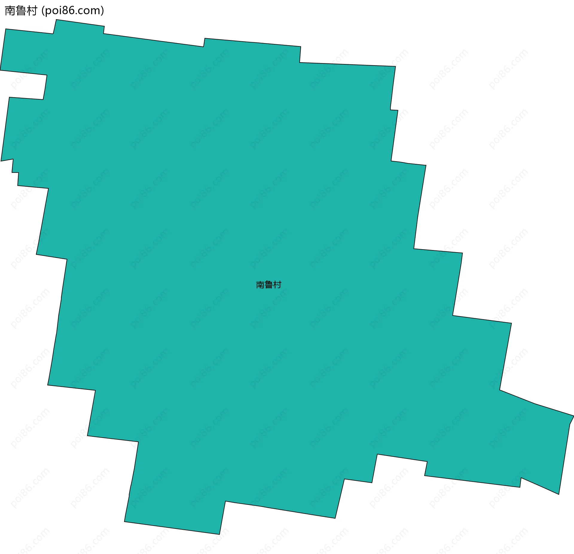 南鲁村边界地图