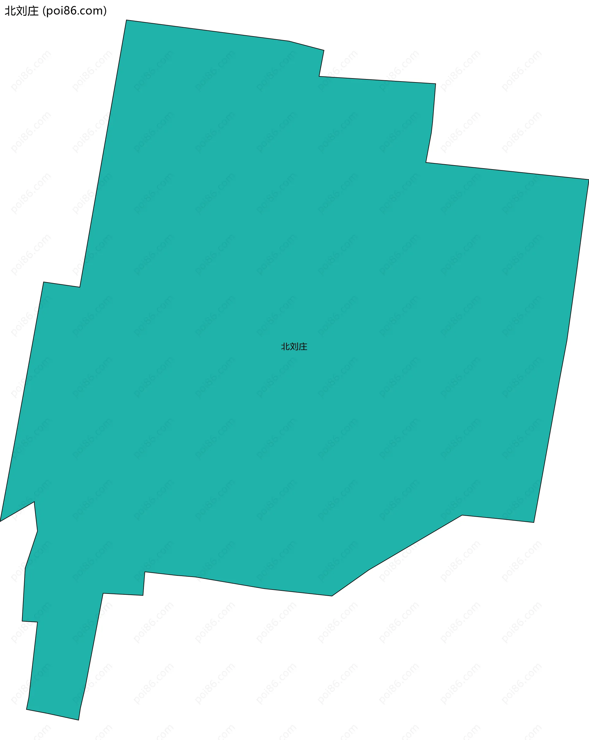 北刘庄边界地图