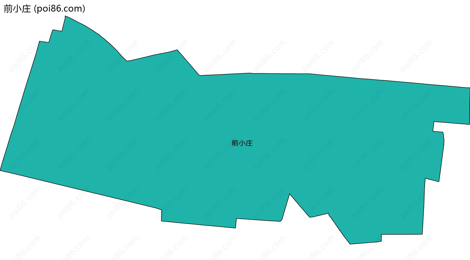 前小庄边界地图