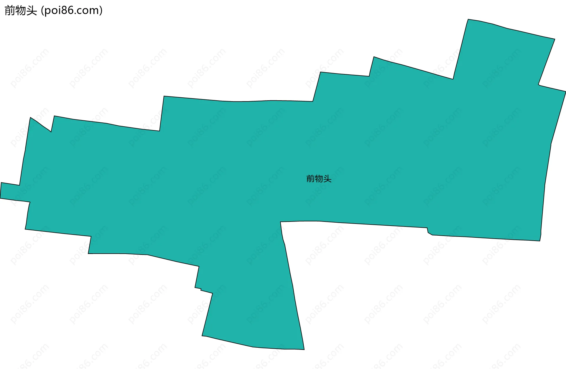 前物头边界地图