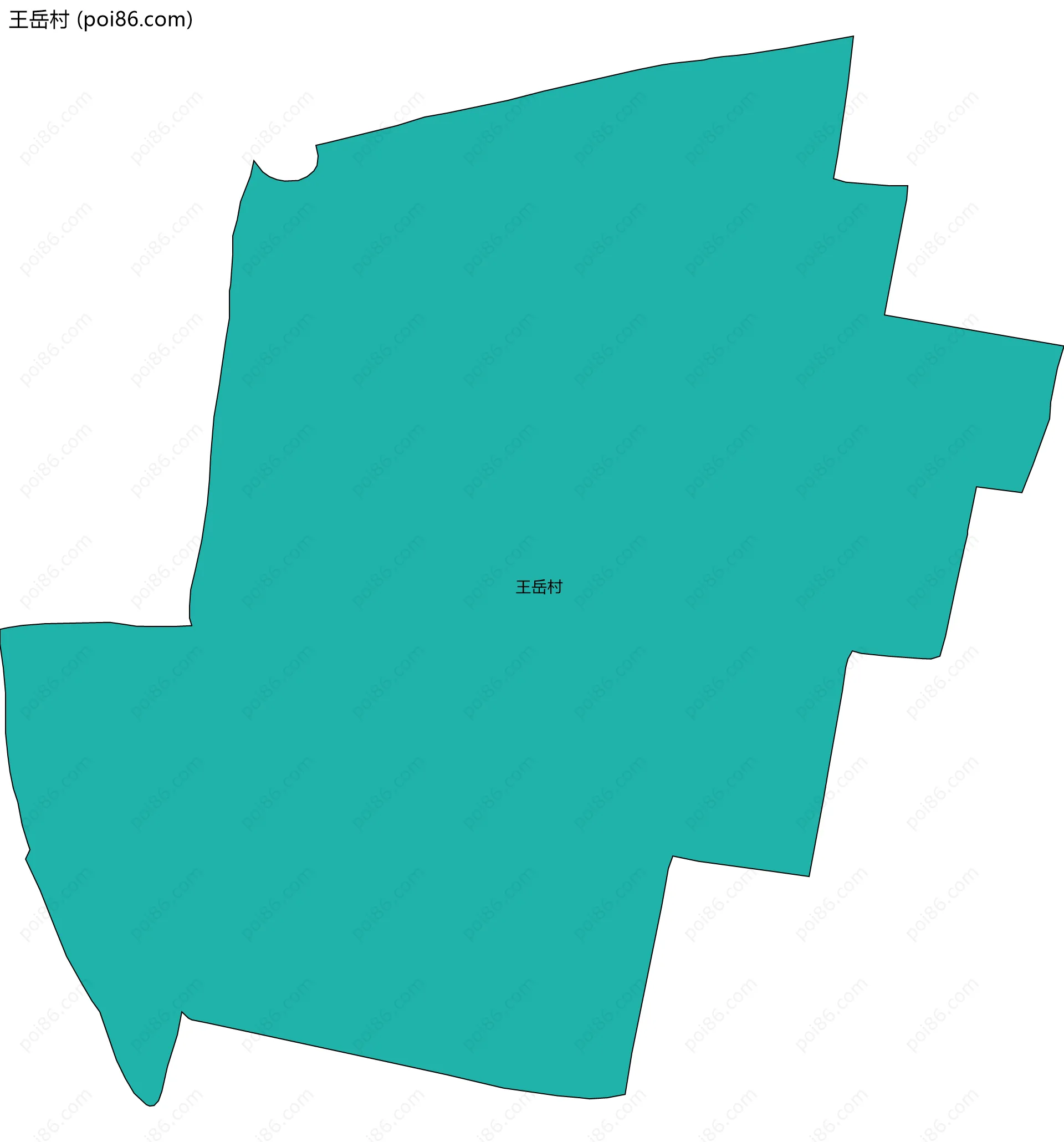 王岳村边界地图