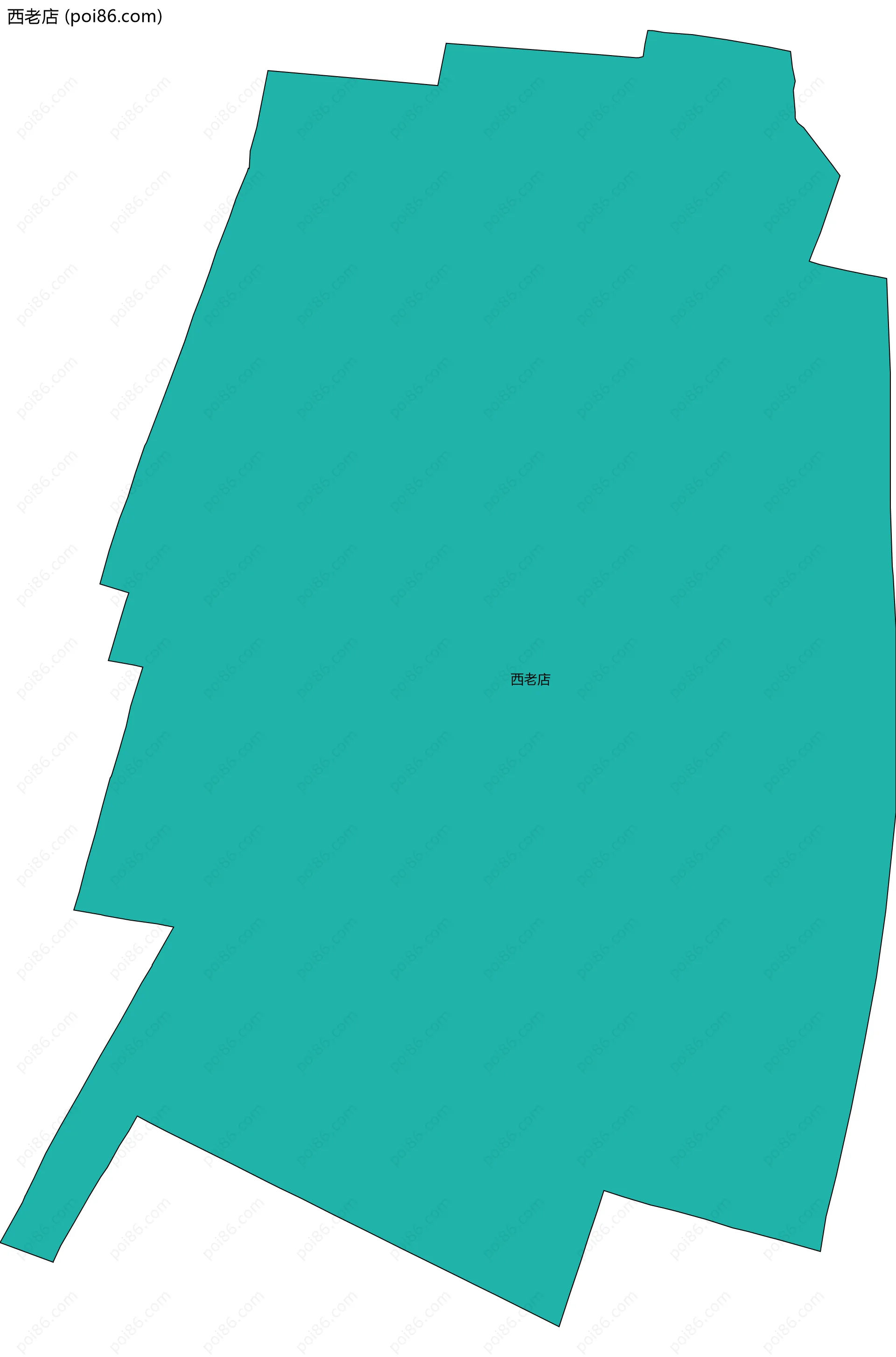西老店边界地图