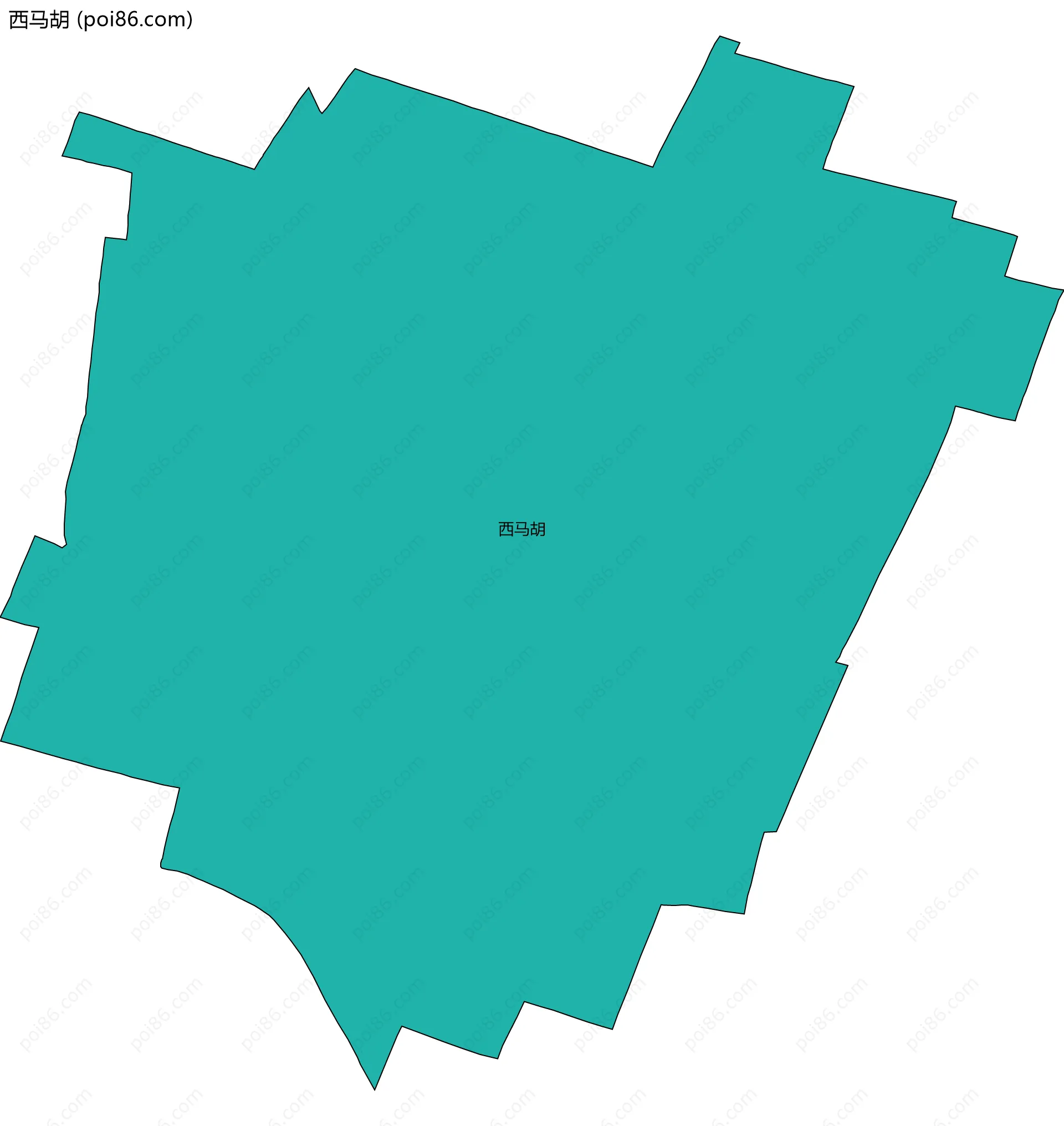 西马胡边界地图