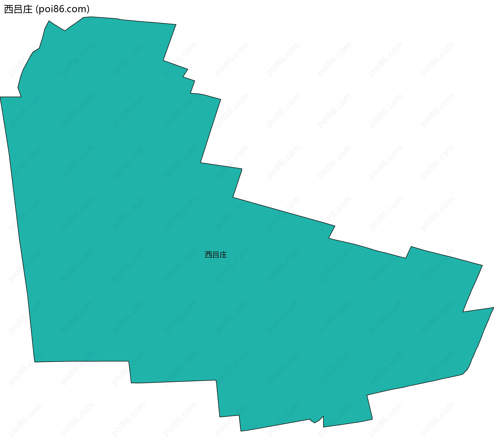 西吕庄边界地图