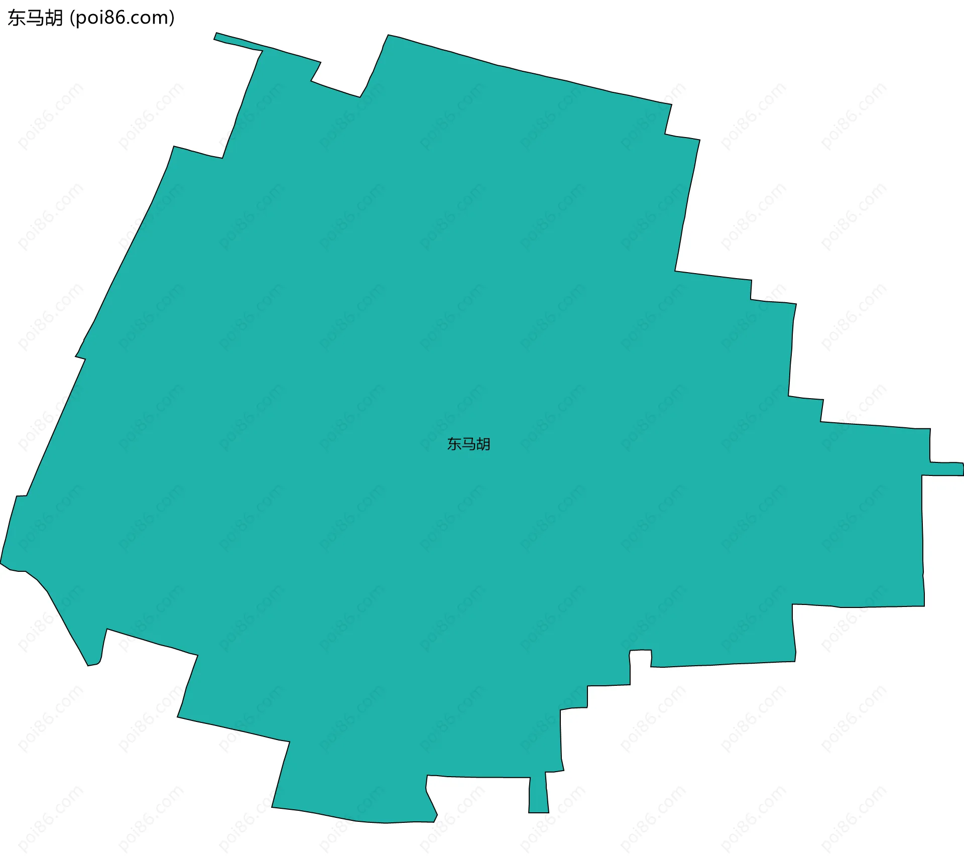 东马胡边界地图