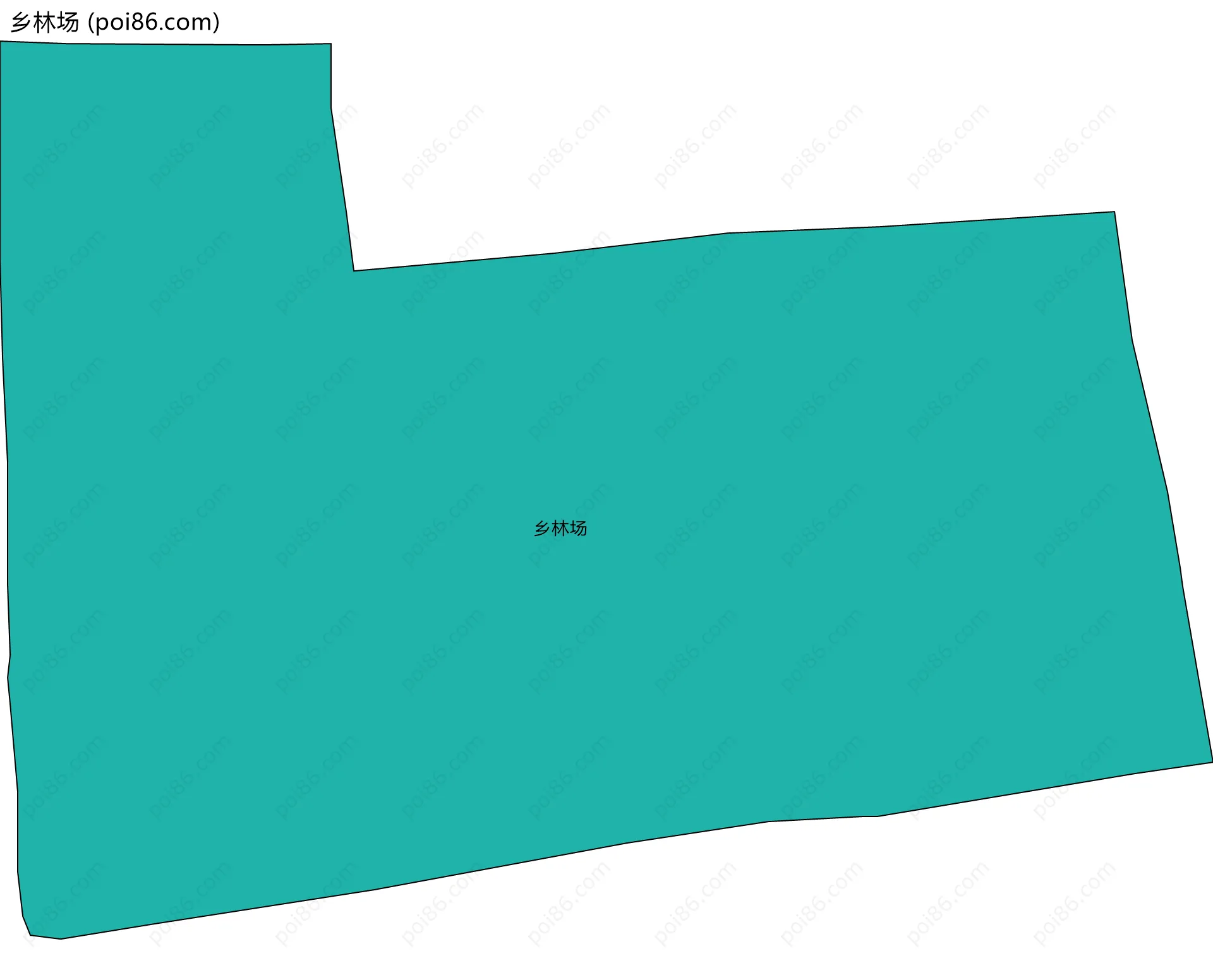乡林场边界地图