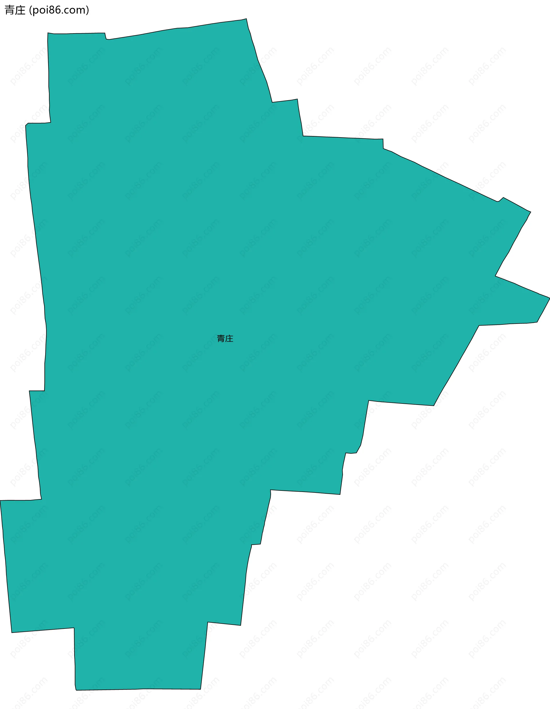 青庄边界地图