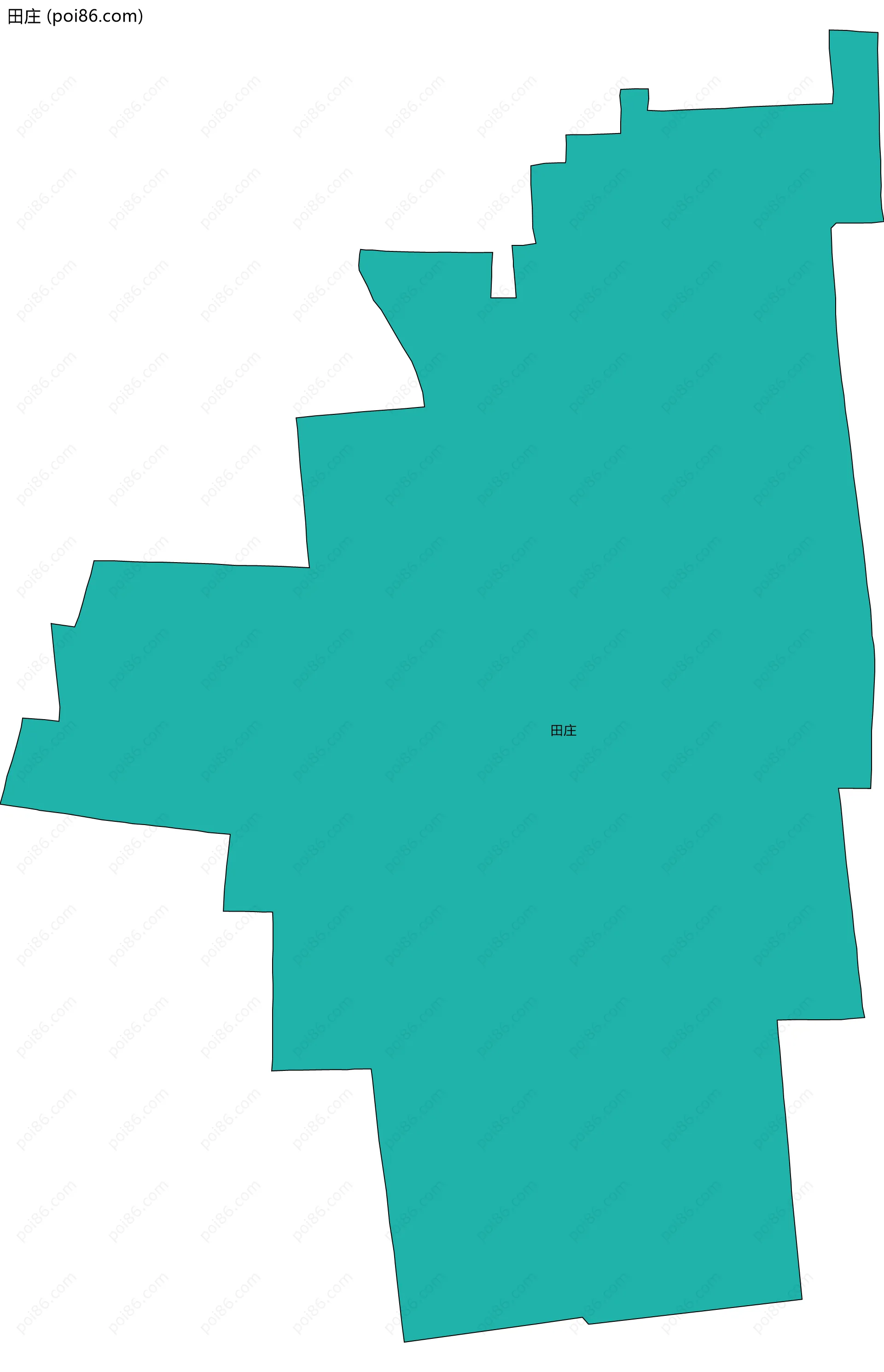 田庄边界地图