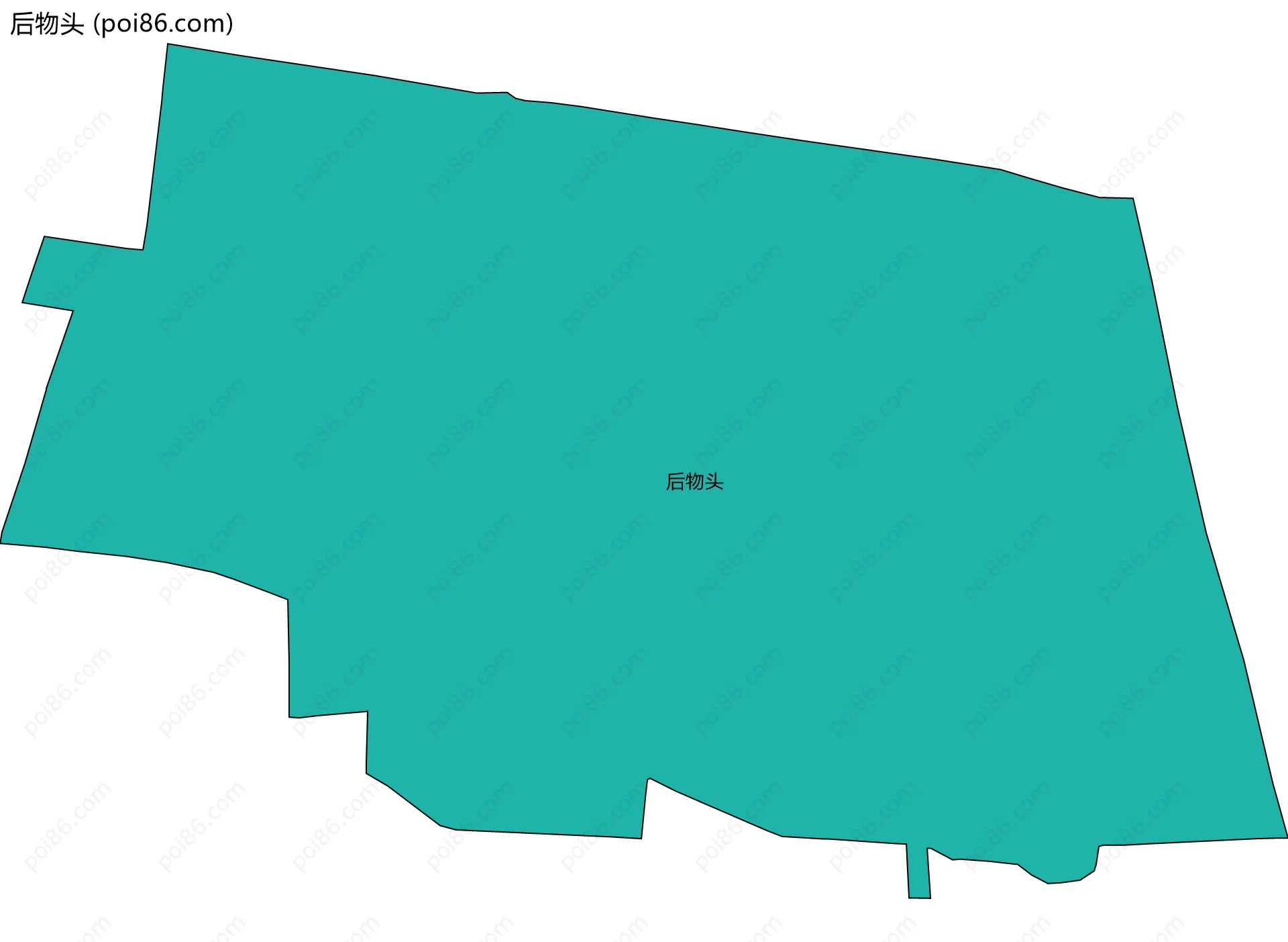 后物头边界地图