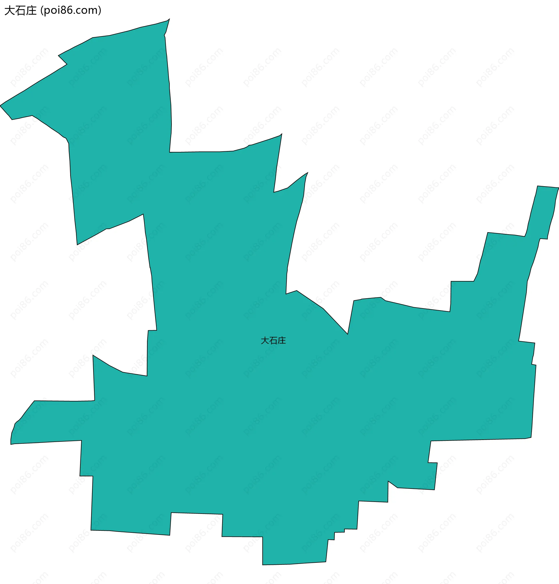 大石庄边界地图