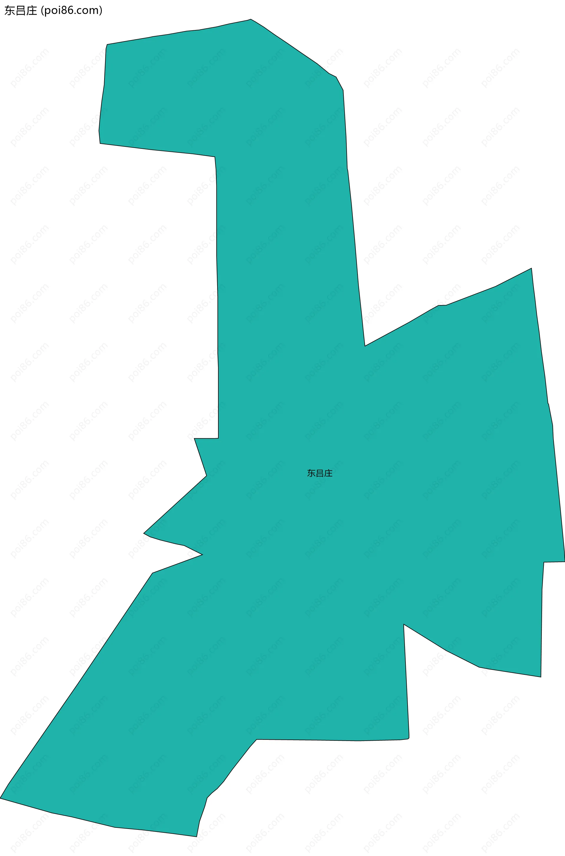 东吕庄边界地图