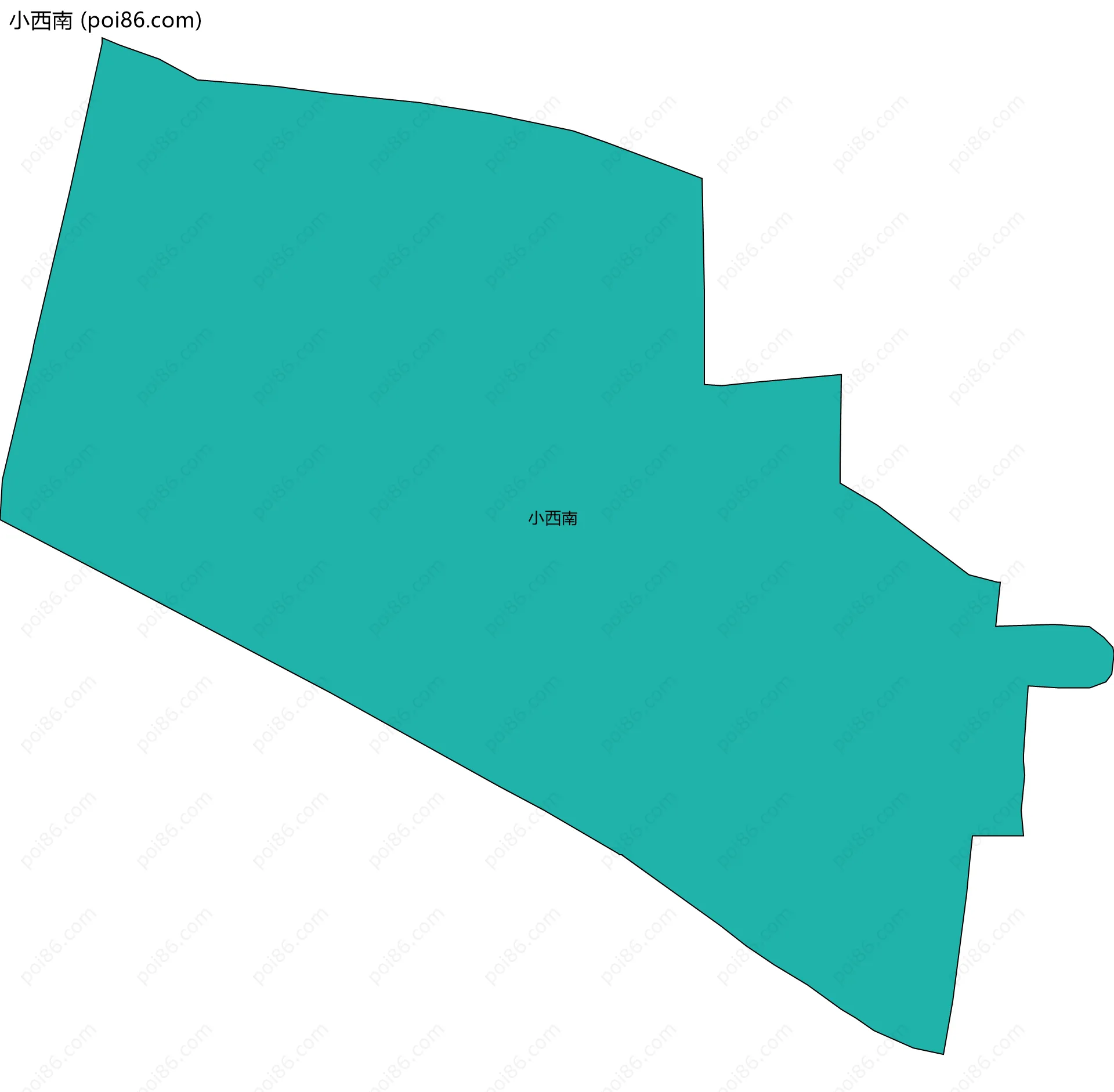 小西南边界地图
