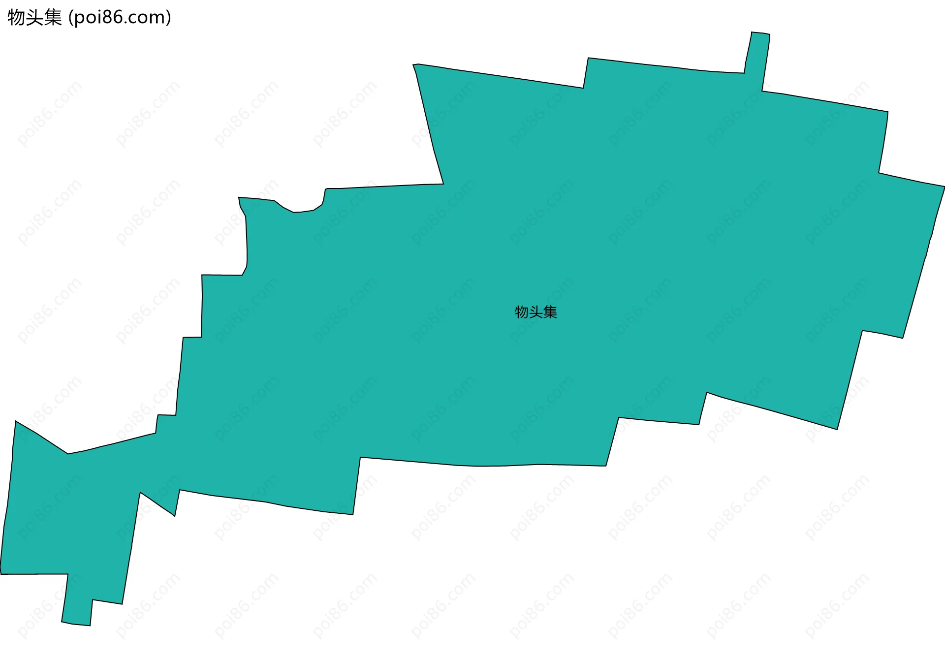 物头集边界地图