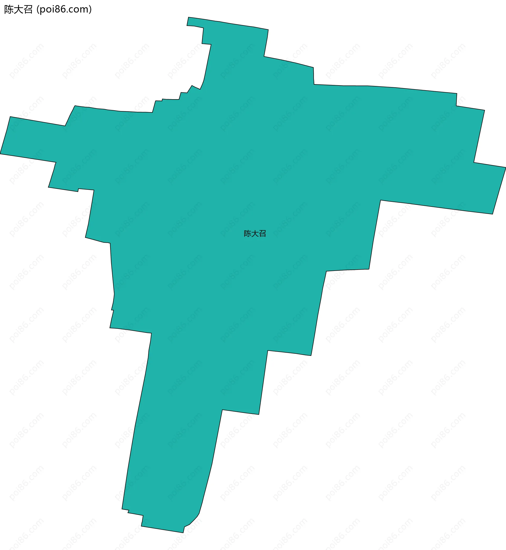 陈大召边界地图