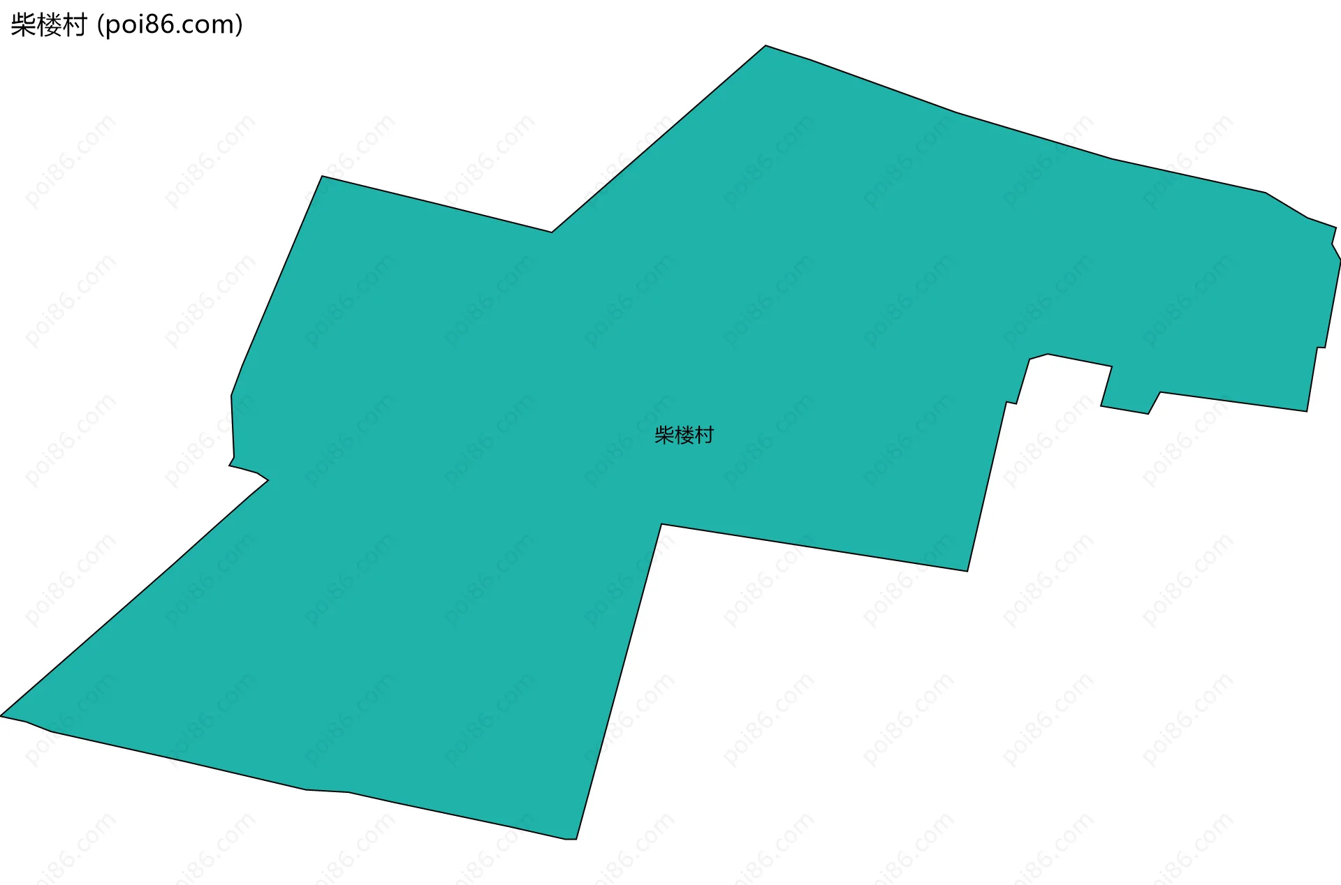 柴楼村边界地图