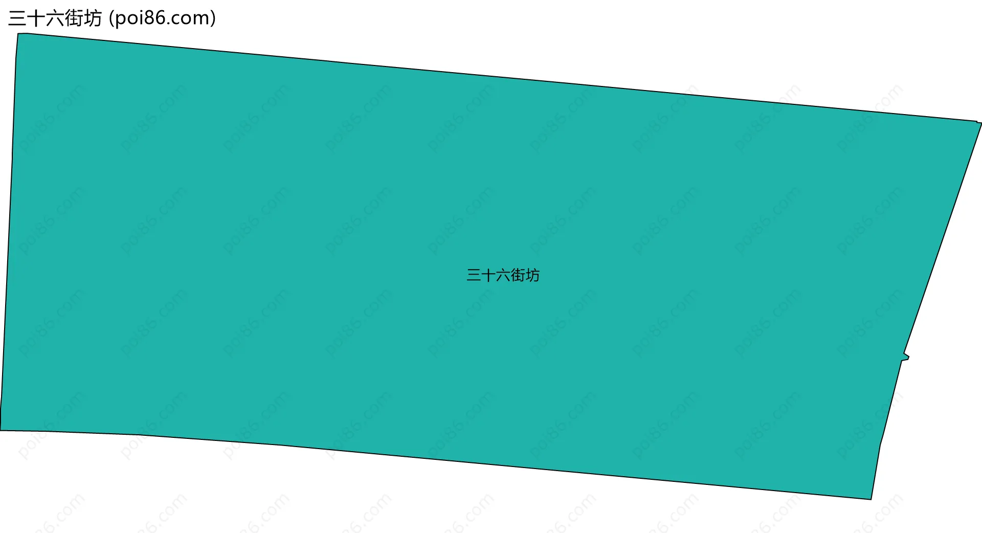 三十六街坊边界地图