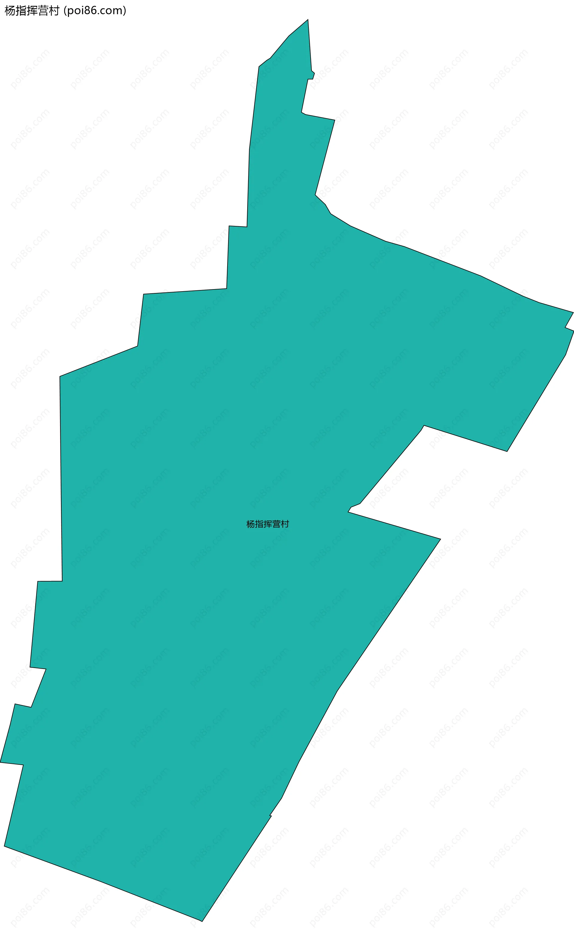 杨指挥营村边界地图