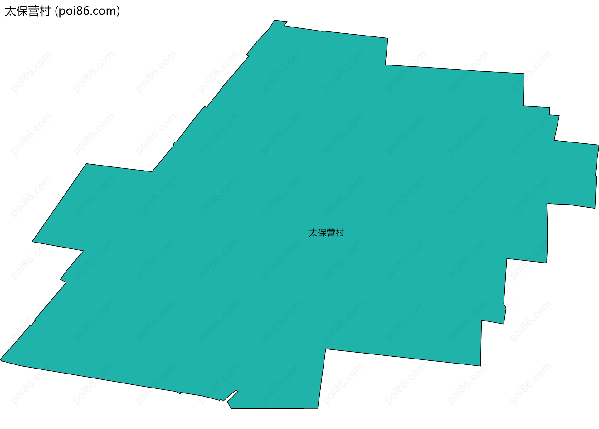 太保营村边界地图
