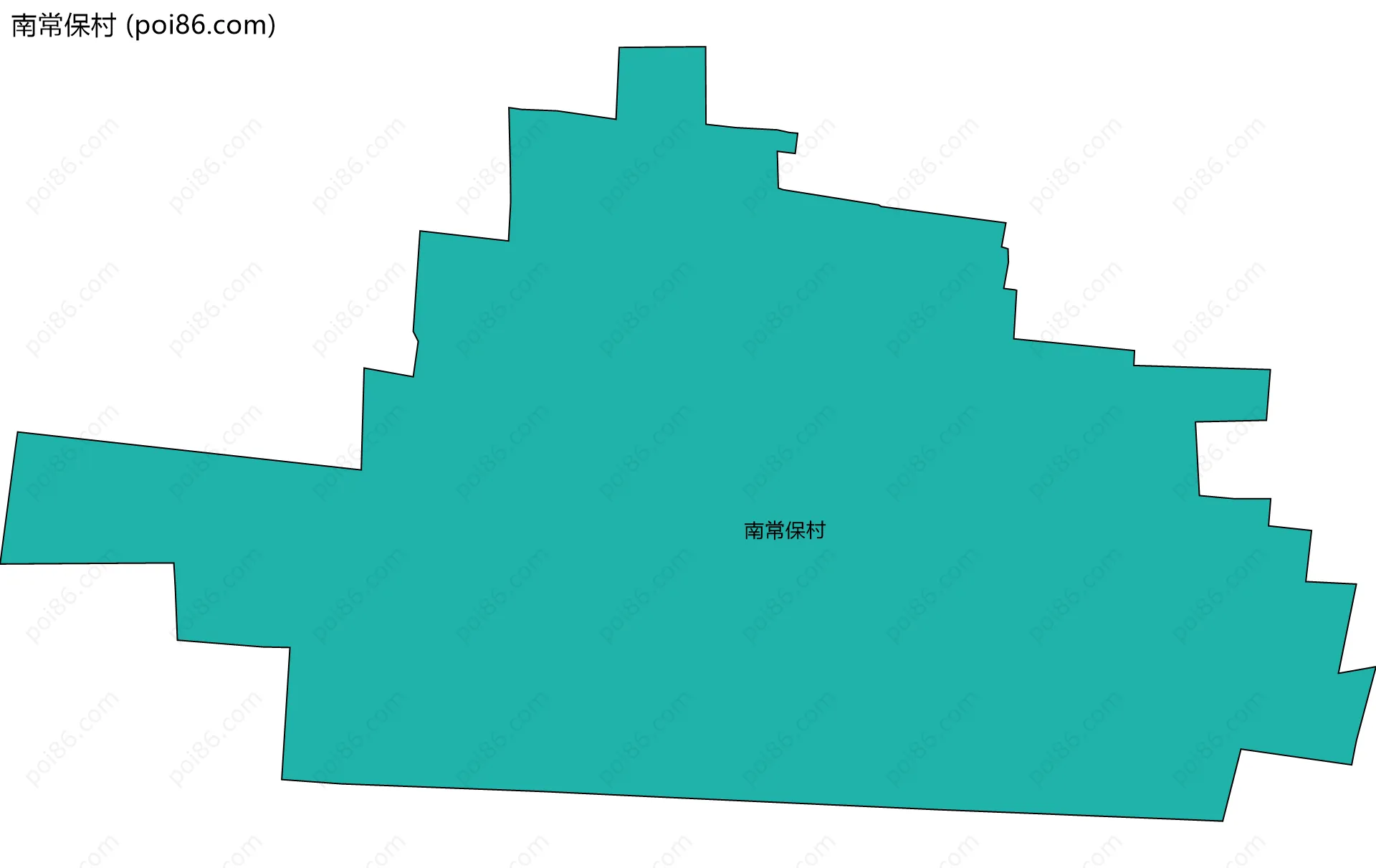 南常保村边界地图