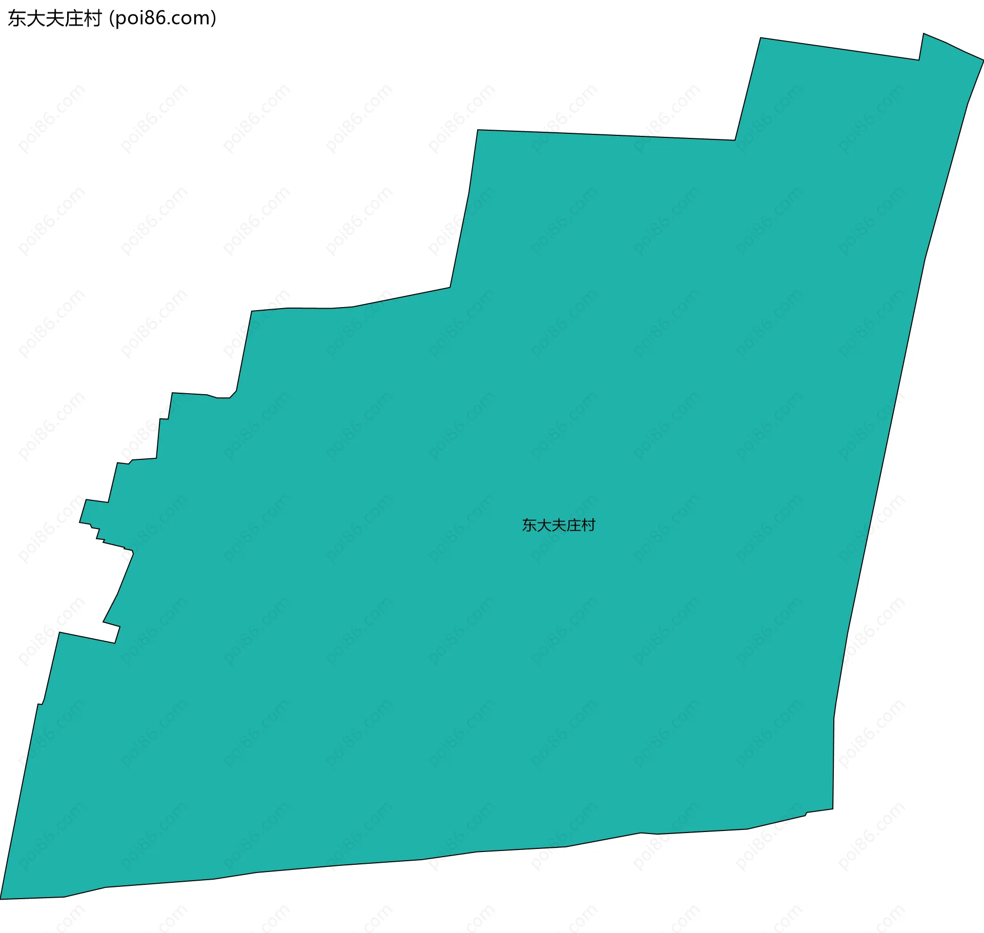 东大夫庄村边界地图