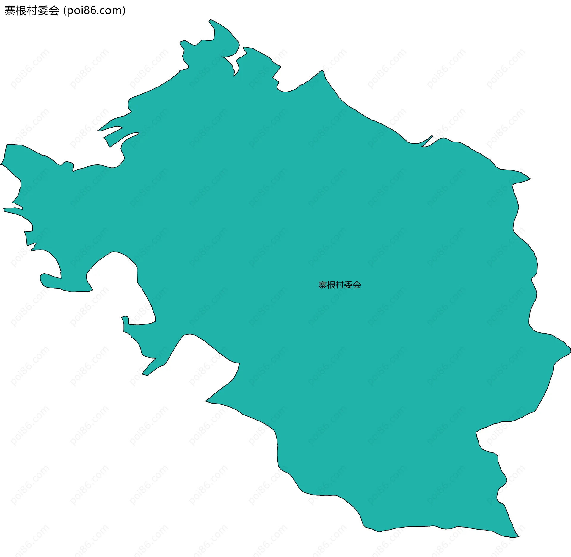 寨根村委会边界地图