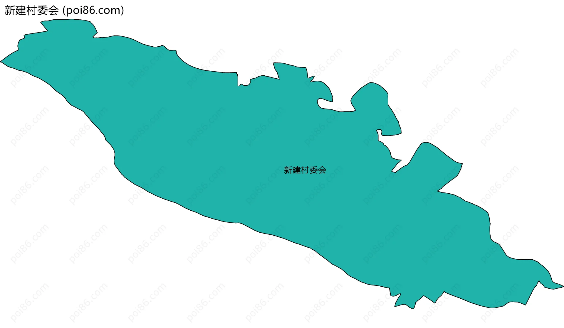 新建村委会边界地图